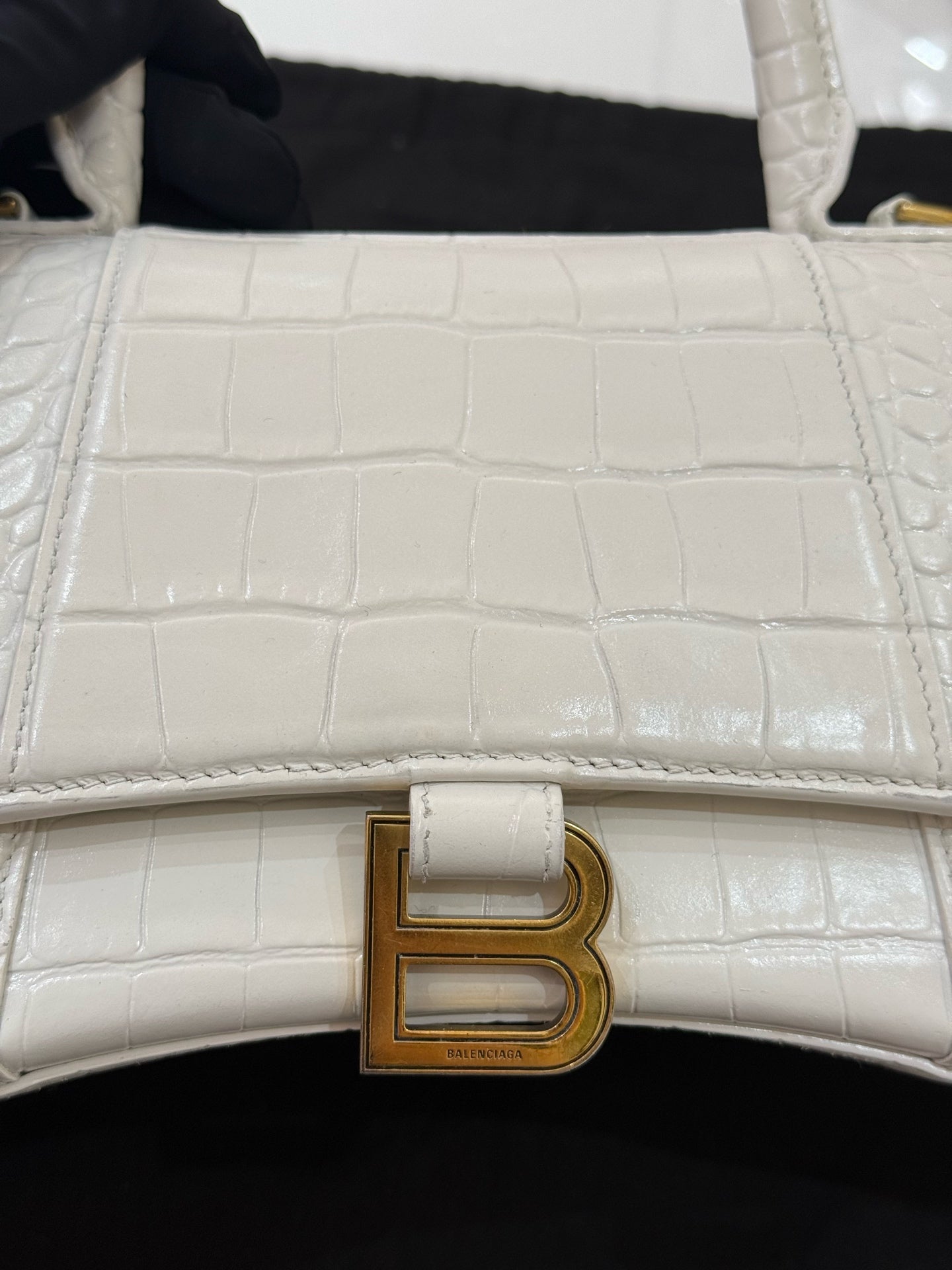 Balenciaga - Hourglass - Leather - White - (small)