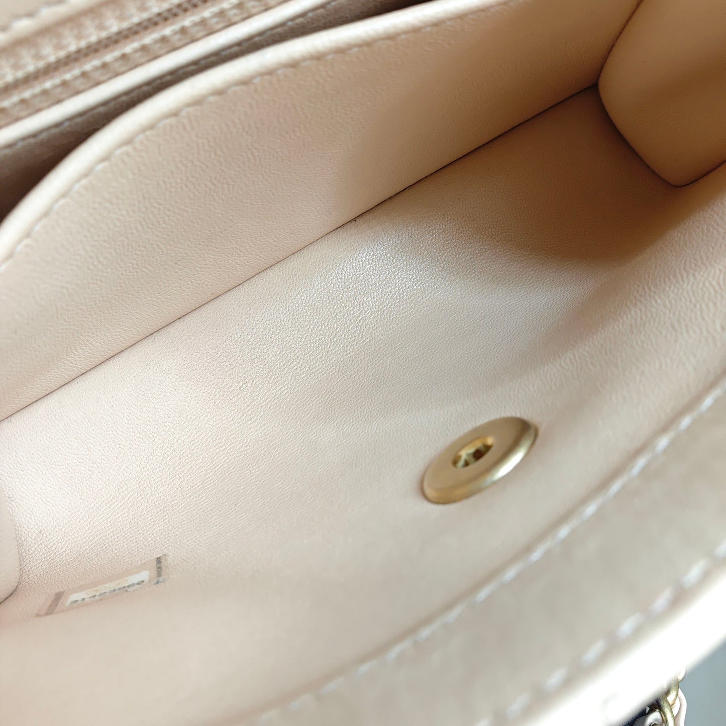 Chanel - Top Handle Flap Bag - Lambskin leather - Beige - (mini)