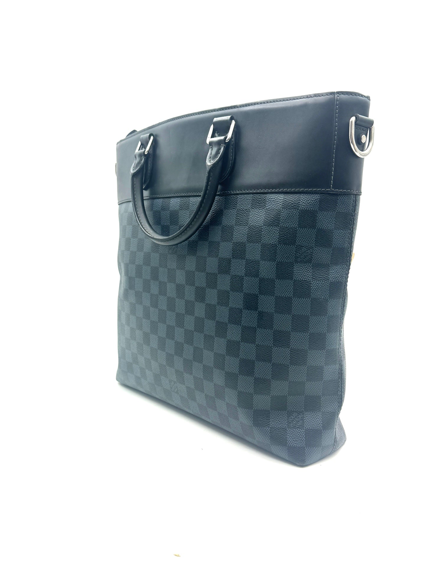 Louis Vuitton - Porte-Documents Vertical - Damier Graphite canvas with leather trim - Blue - (Large)