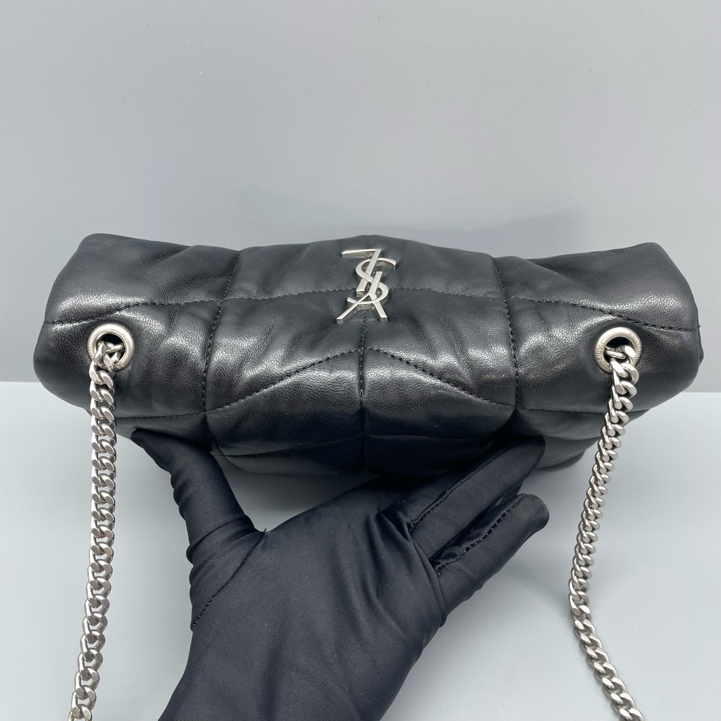 Saint Laurent - Puffer Mini Loulou - Lambskin leather - Black - (mini)