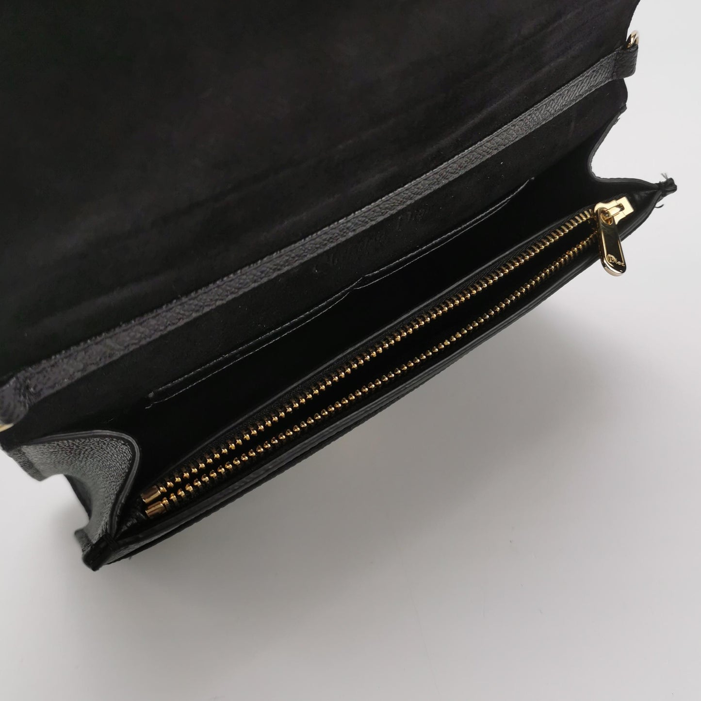 Dior - 30 Montaigne Flap Wallet on Chain - Grained Calfskin Leather - Black - (mini)