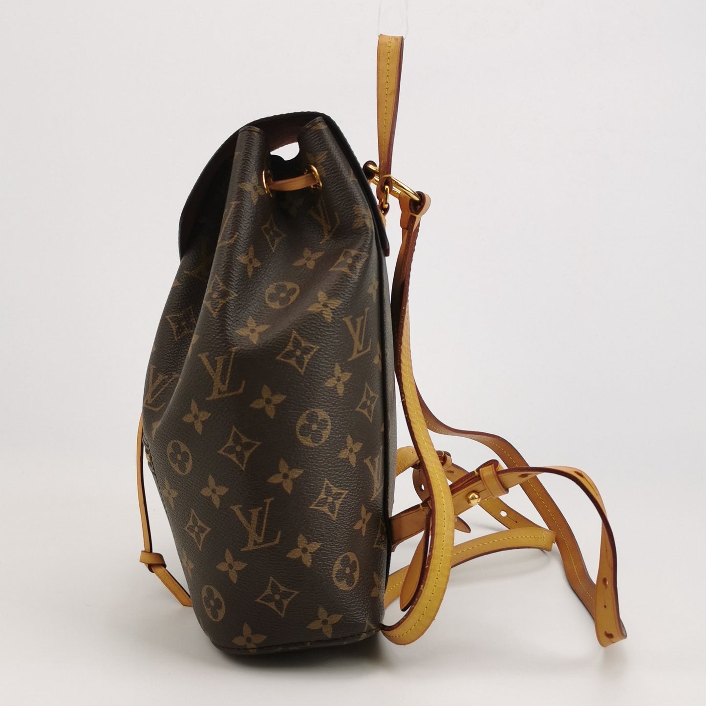 Louis Vuitton - Montsouris - Monogram coated canvas with natural cowhide leather trim - Brown - (medium)