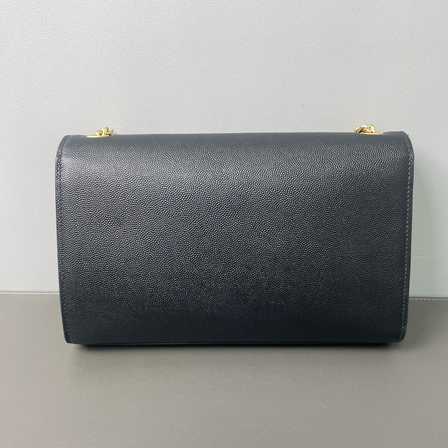 Saint Laurent - Kate Chain Bag - Grained cowhide leather - Black - (small)