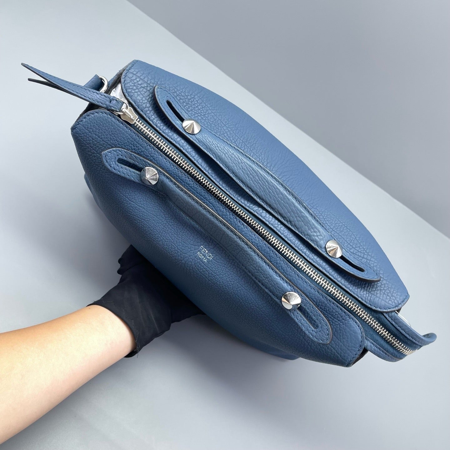 Fendi - By The Way - Grained leather - Blue - (medium)