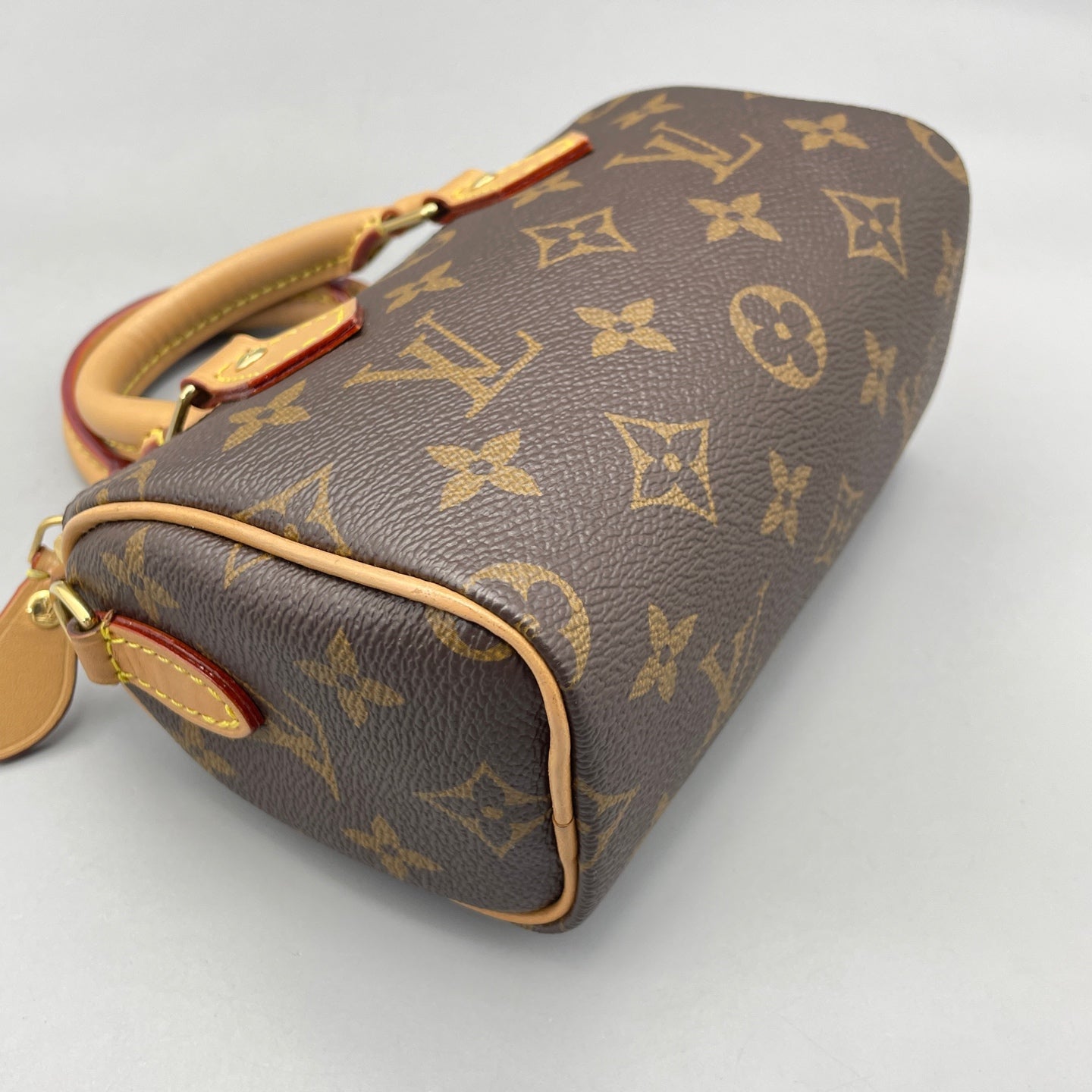 Louis Vuitton - Speedy Nano - Monogram coated canvas with Vachetta leather trim - Brown - (Mini)
