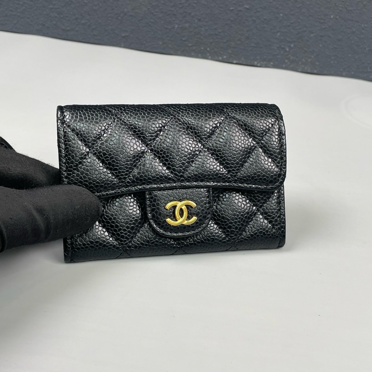 Chanel - Classic Flap Coin Purse - Caviar leather - Black - (mini)