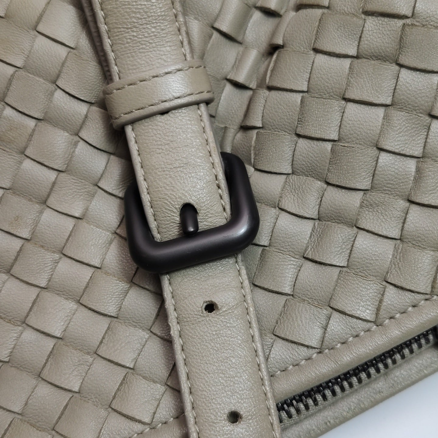 Bottega Veneta - Intrecciato Bowling Bag - Leather - Greige - (medium)