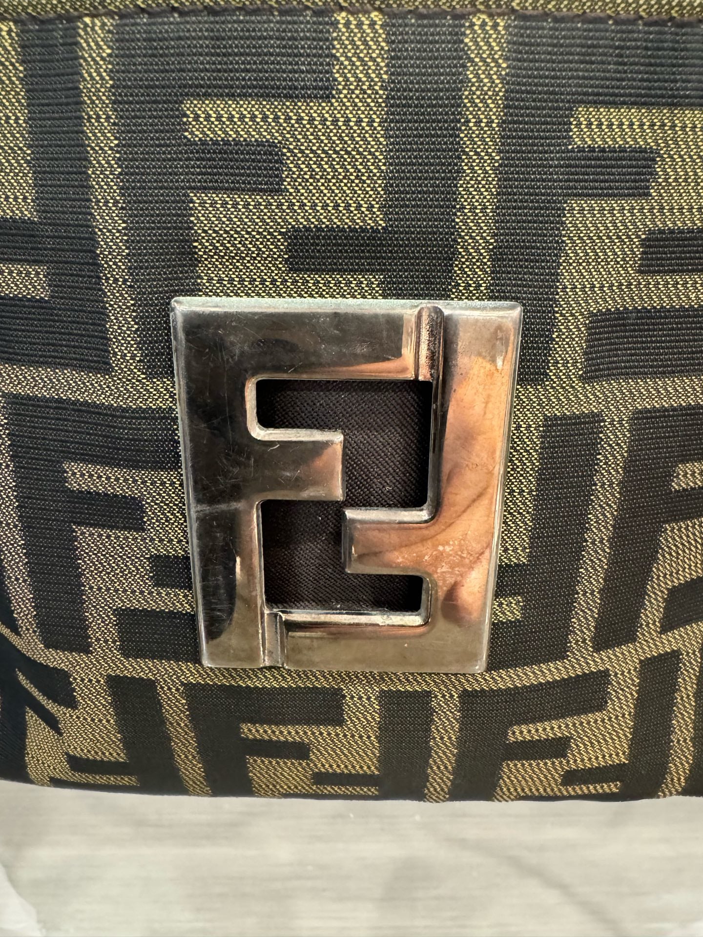 Fendi - Zucca Monogram Shoulder Bag - Canvas - Brown - (mini)