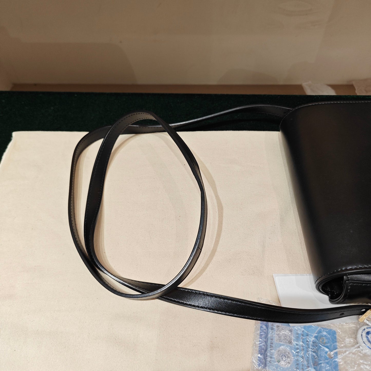Burberry - Horseferry Logo Flap Bag - Leather - Black - (Small)
