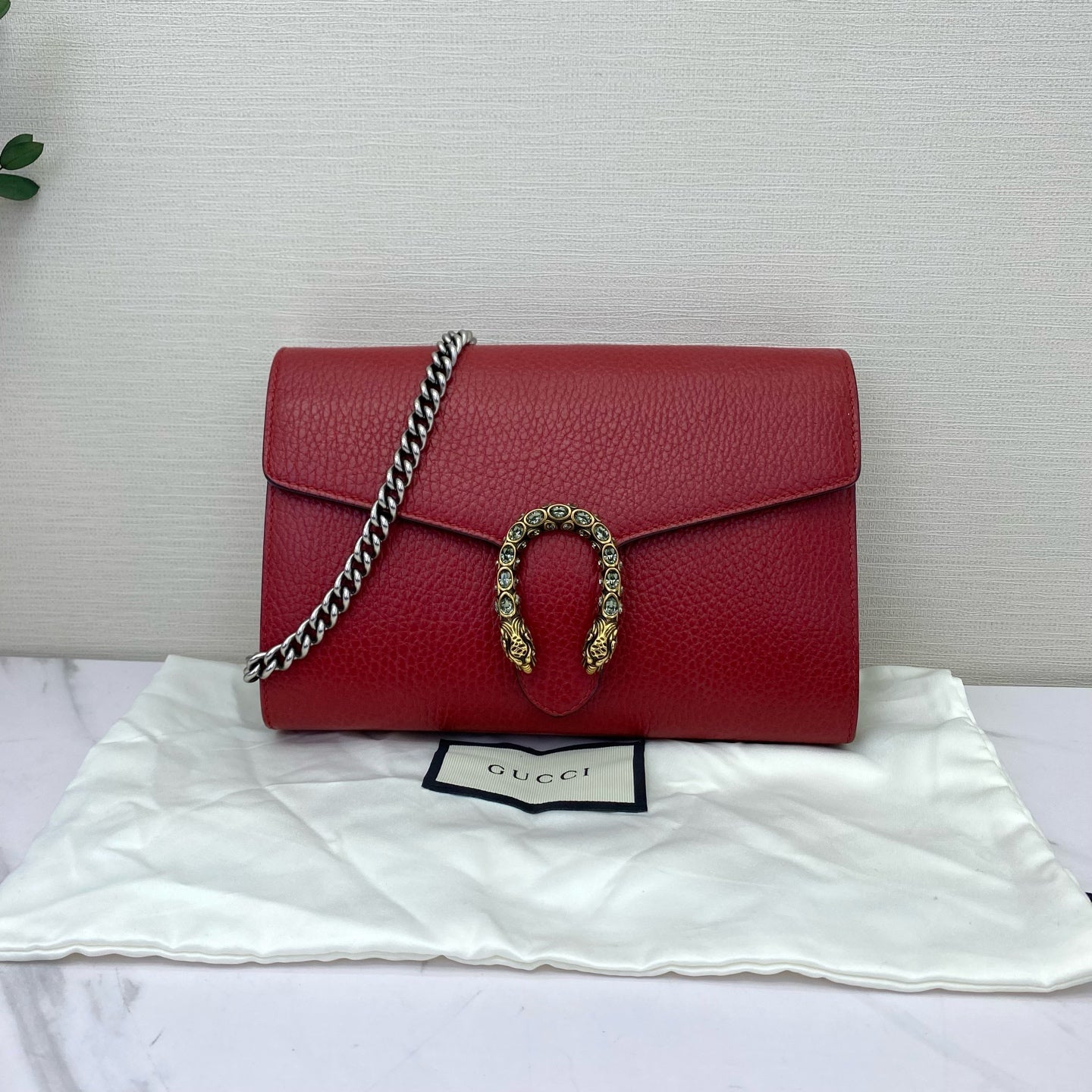 Gucci - Dionysus Wallet on Chain (WOC) - Leather - Red - (mini)