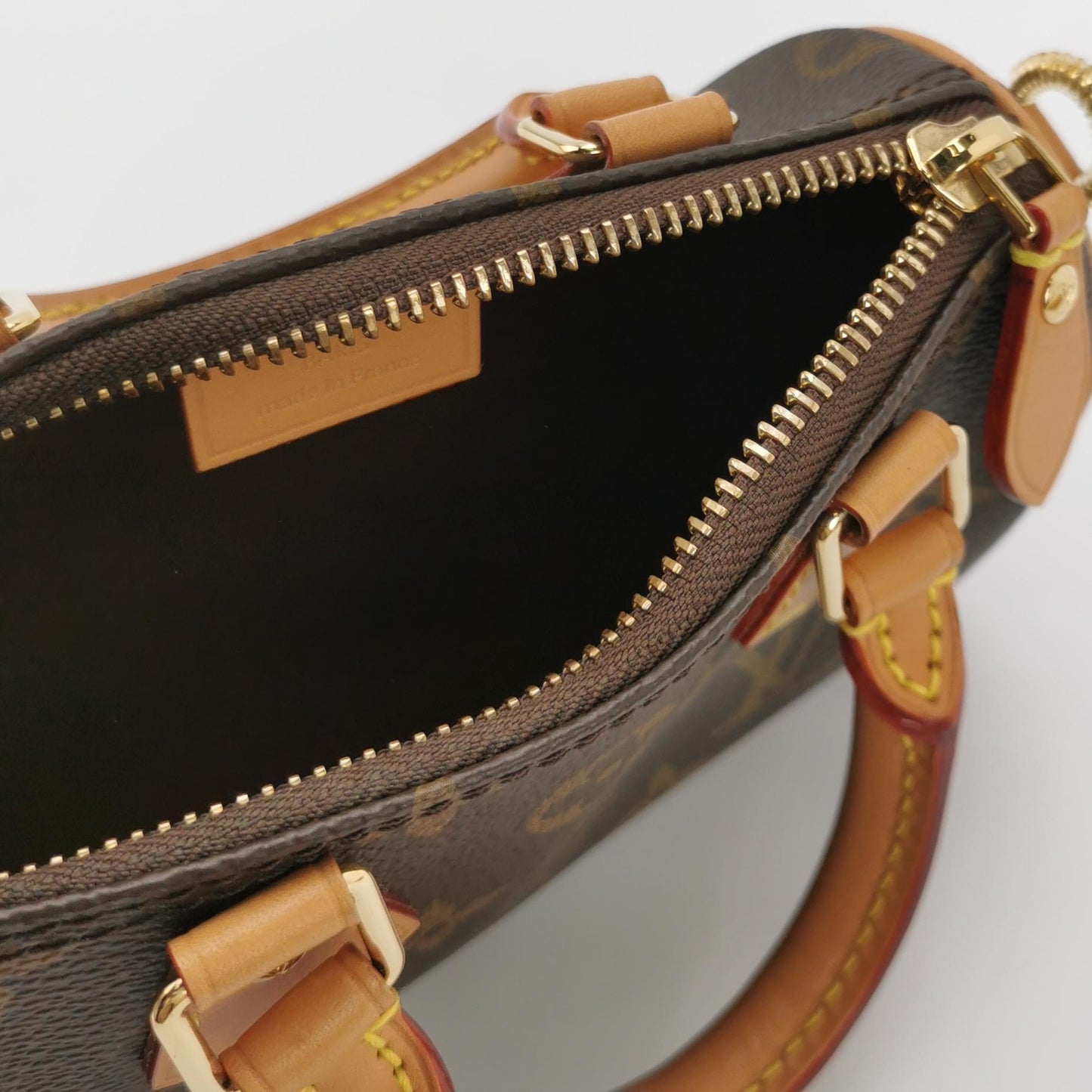 Louis Vuitton - Nano Speedy M81085 - Monogram coated canvas with Vachetta leather trim - Brown - (mini)