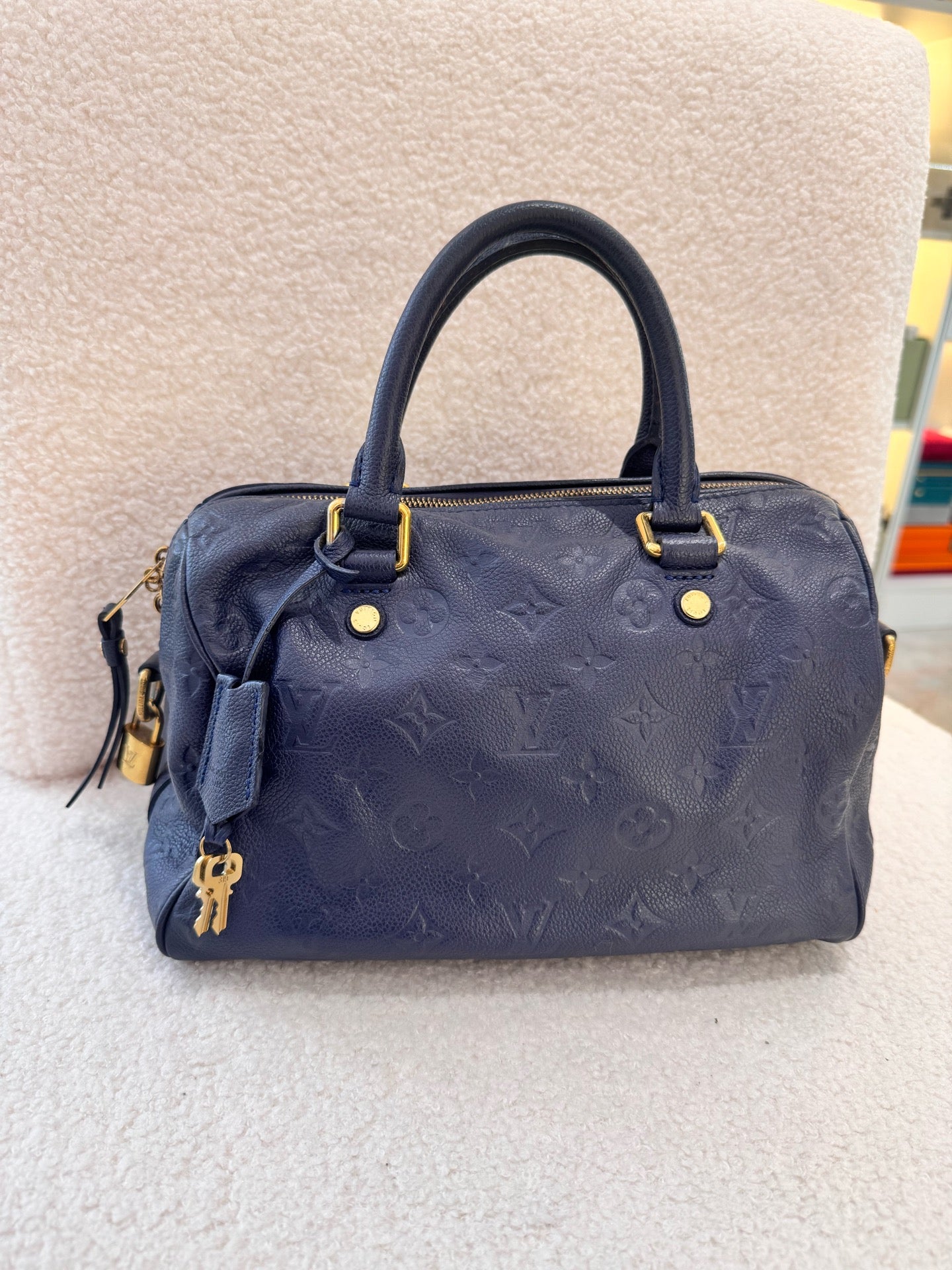 Louis Vuitton - Speedy Bandoulière 25 - Leather - Navy - (Small)