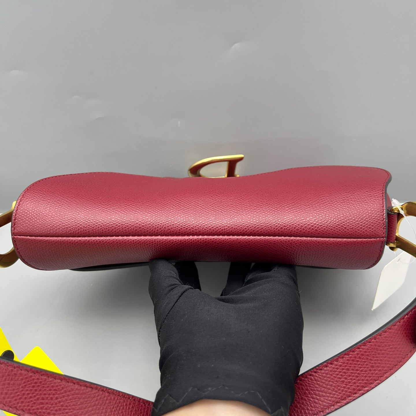 Dior - Saddle Bag - Leather - Burgundy - (medium)