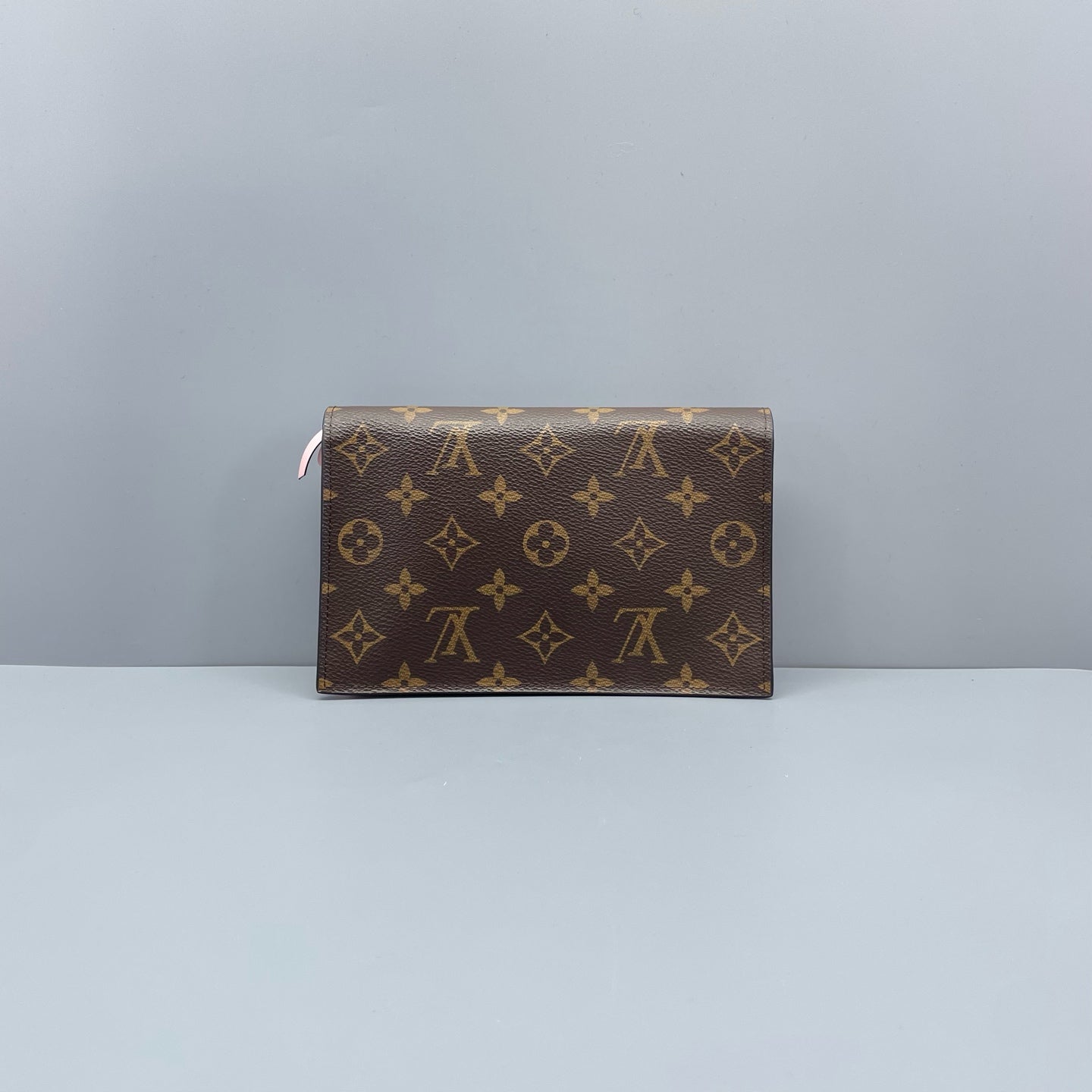 Louis Vuitton - Monogram Flower Lock Pochette - Monogram coated canvas with leather trim - Brown and Pink - (Mini)