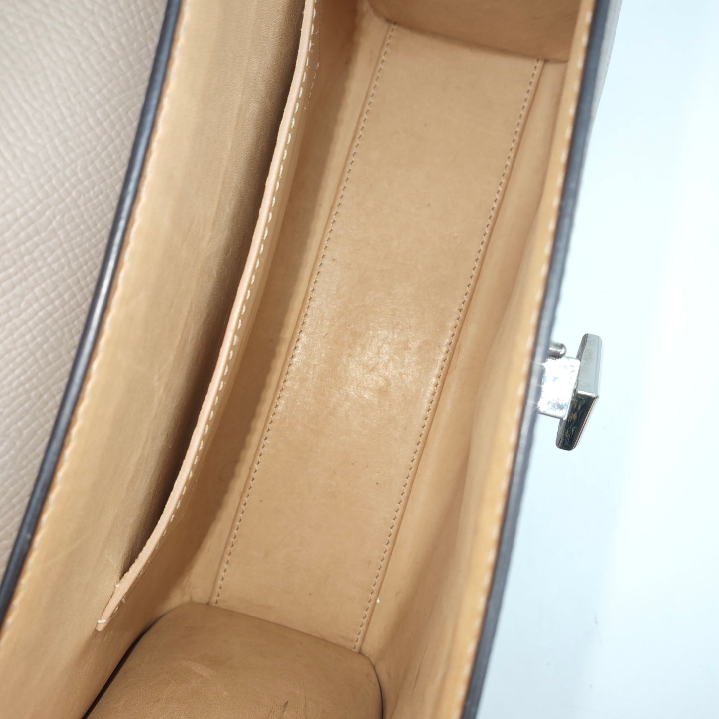 Moynat - Rejane - Grained leather - Elephant Grey with Silver-Tone Hardware - (Small)