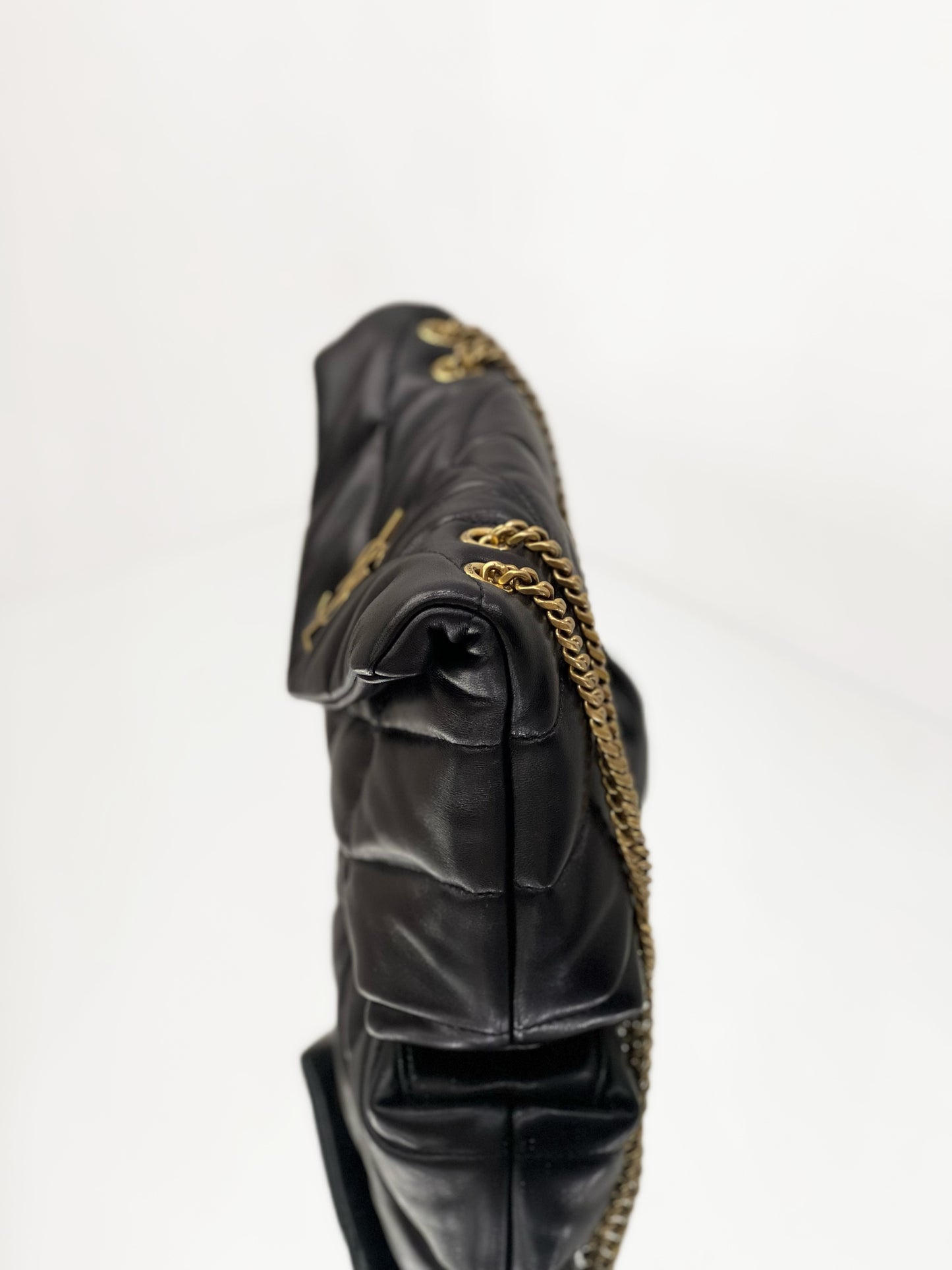 Saint Laurent - Loulou Puffer Mini - Leather - Black - (mini)