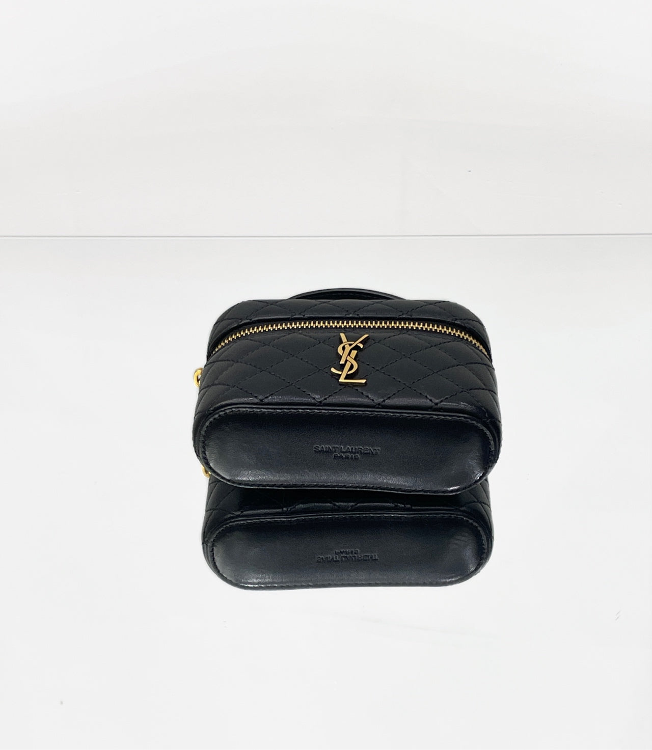 Saint Laurent - Gaby Mini Vanity Case - Leather - Black - (mini)