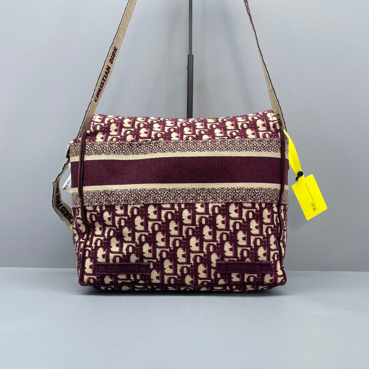 Dior - Camp Messenger Bag - Jacquard canvas - Burgundy - (medium)