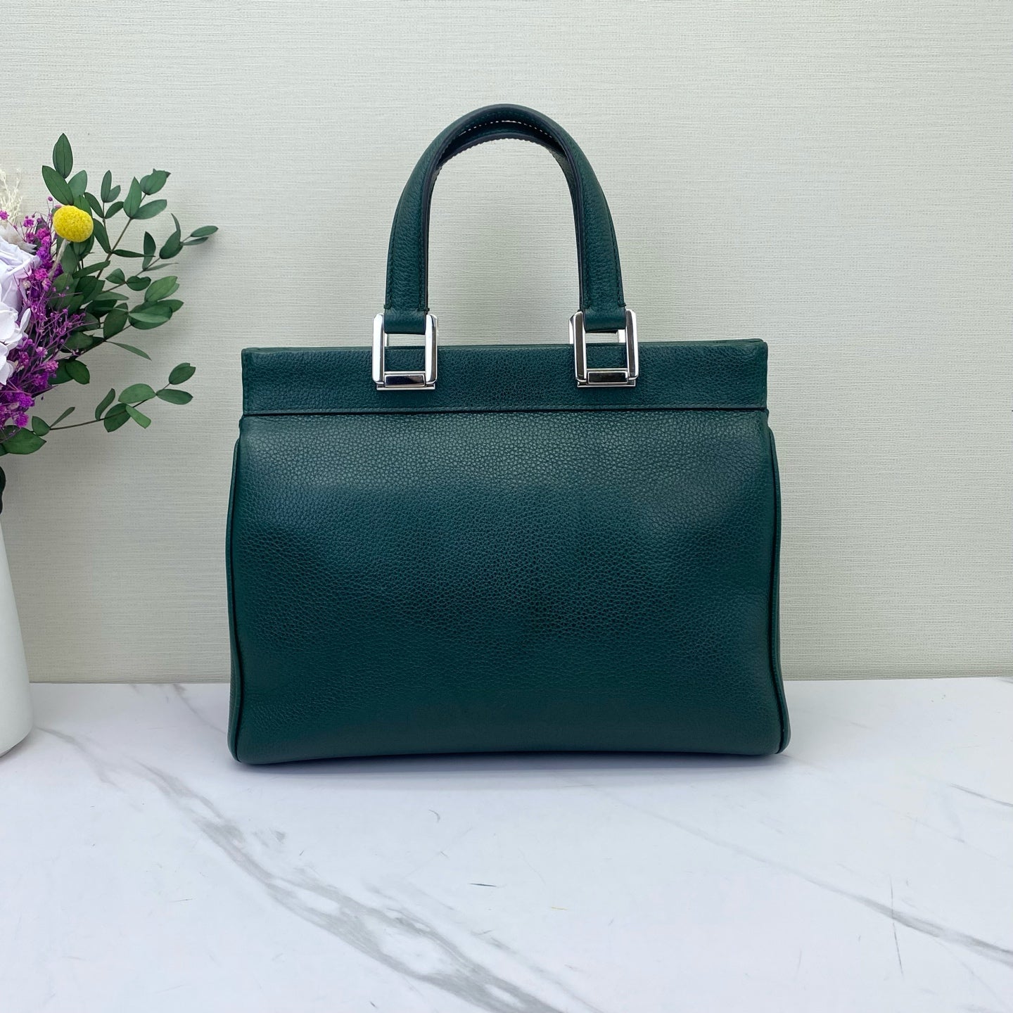 Gucci - Zumi Top Handle Bag - Leather - Green - (Small)