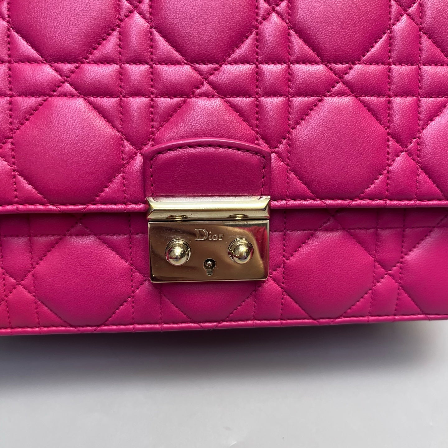 Dior - Diorama Chain Pouch - Lambskin leather - Pink - (mini)