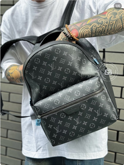 Louis Vuitton - Discovery Backpack Monogram Eclipse - Monogram Eclipse coated canvas with leather trim - Black - (medium)