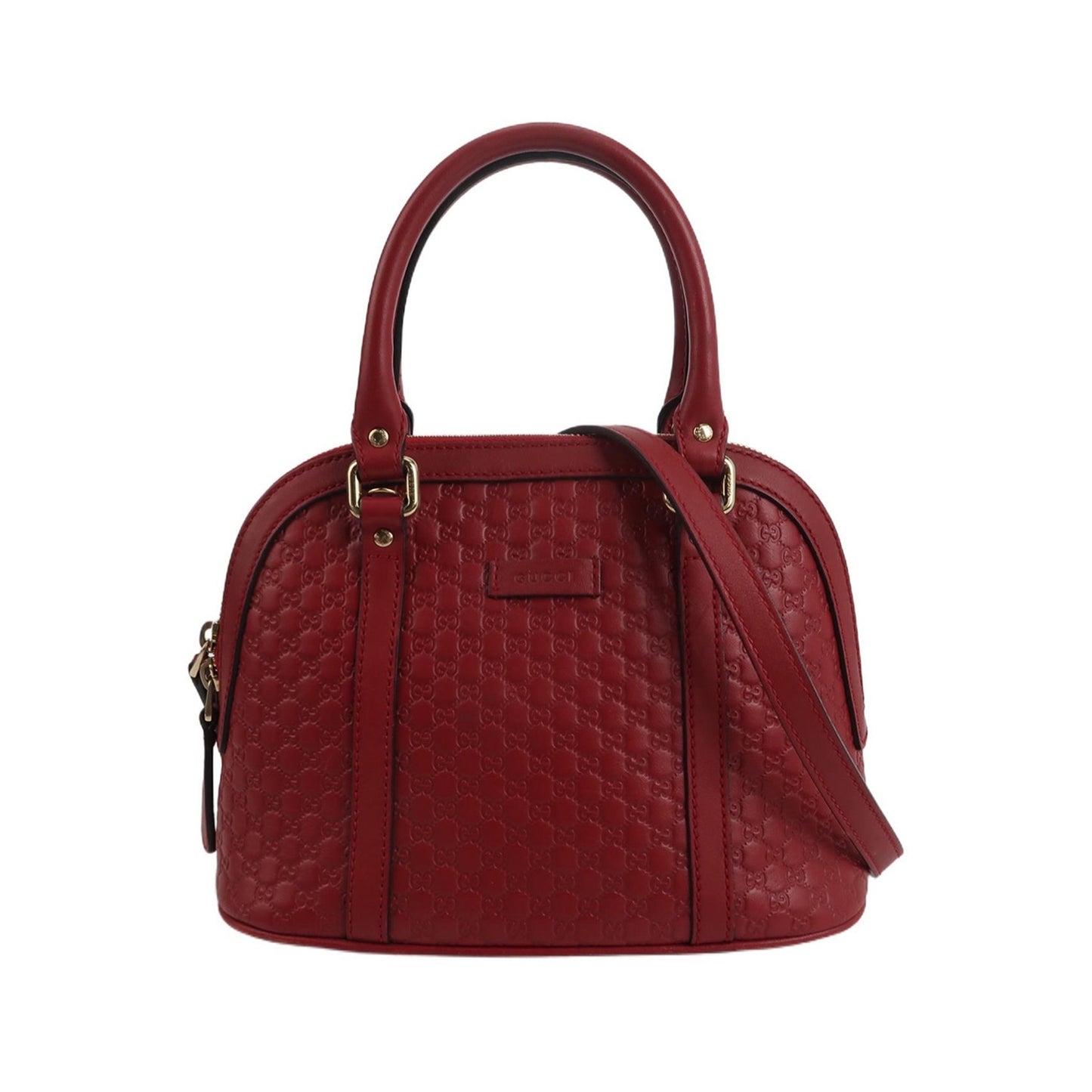 Gucci - Microguccissima Dome Bag (449654) - Leather - Red - (Mini)