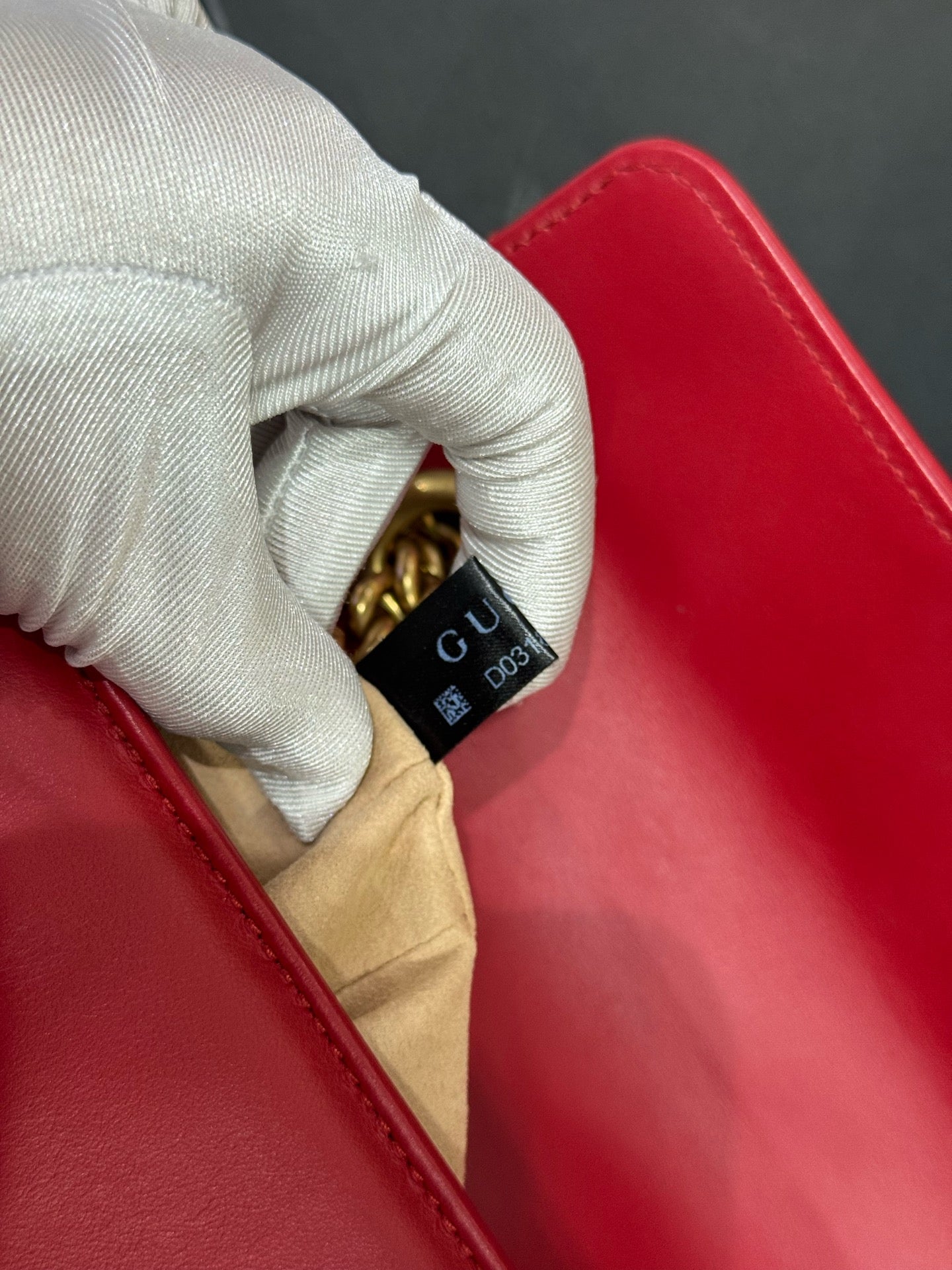 Gucci - GG Marmont Mini - Leather - Red - (mini)