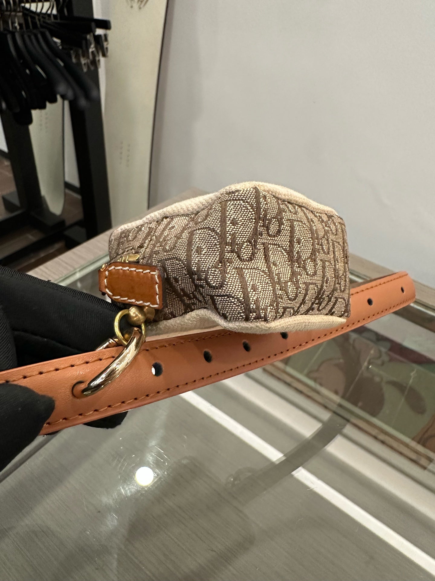 Dior - Oblique Monogram Canvas Belt Pouch - Canvas and Leather - Brown - (mini)