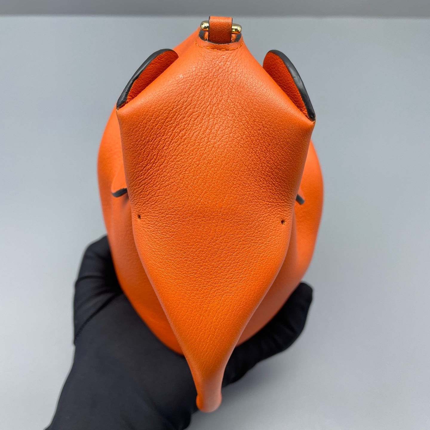 Loewe - Elephant Bag - Pebbled calfskin leather - Orange - (mini)
