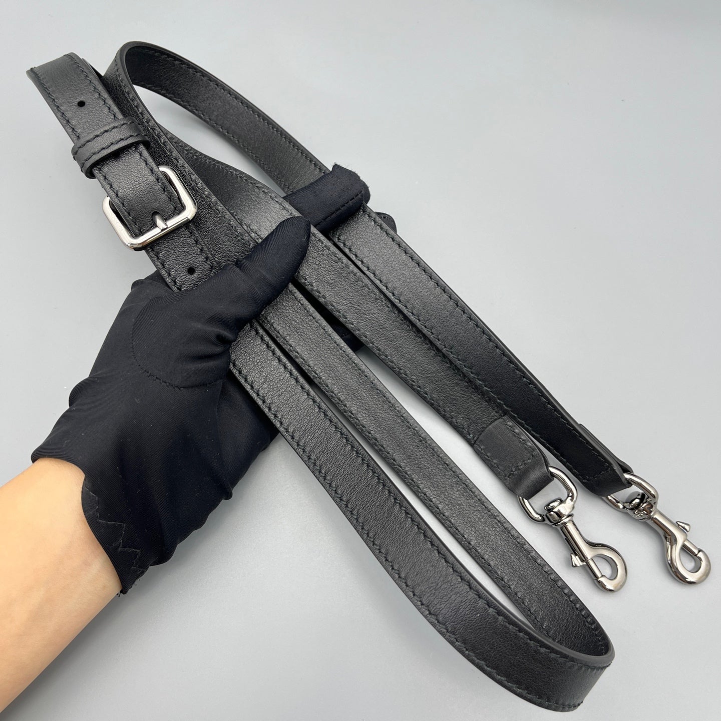 Gucci - Guccissima Top Handle Bag - Leather - Black - (medium)