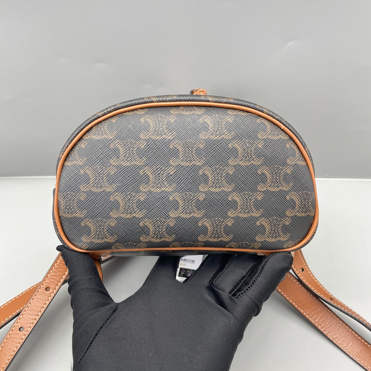 Celine - Triomphe Canvas Mini Backpack - Triomphe canvas and leather - Brown - (mini)