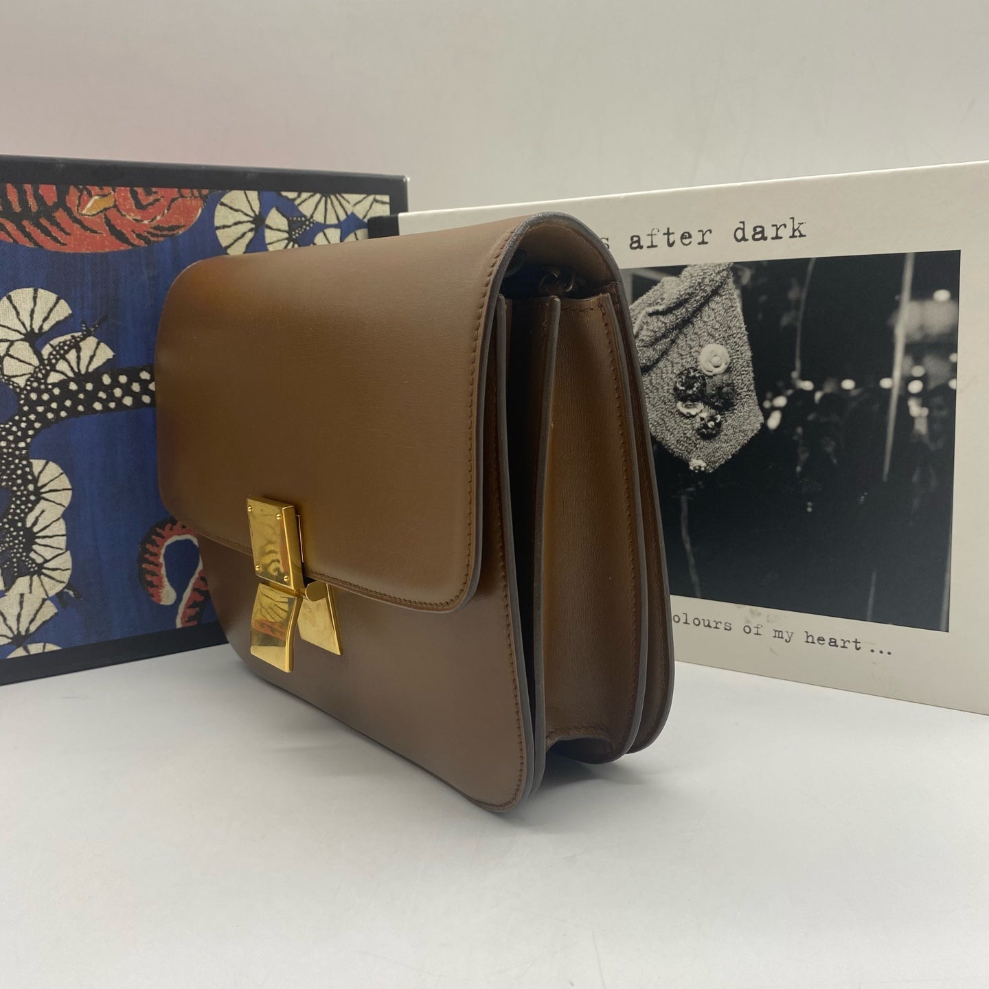 Celine - Classic Box - Calf leather - Brown - (medium)