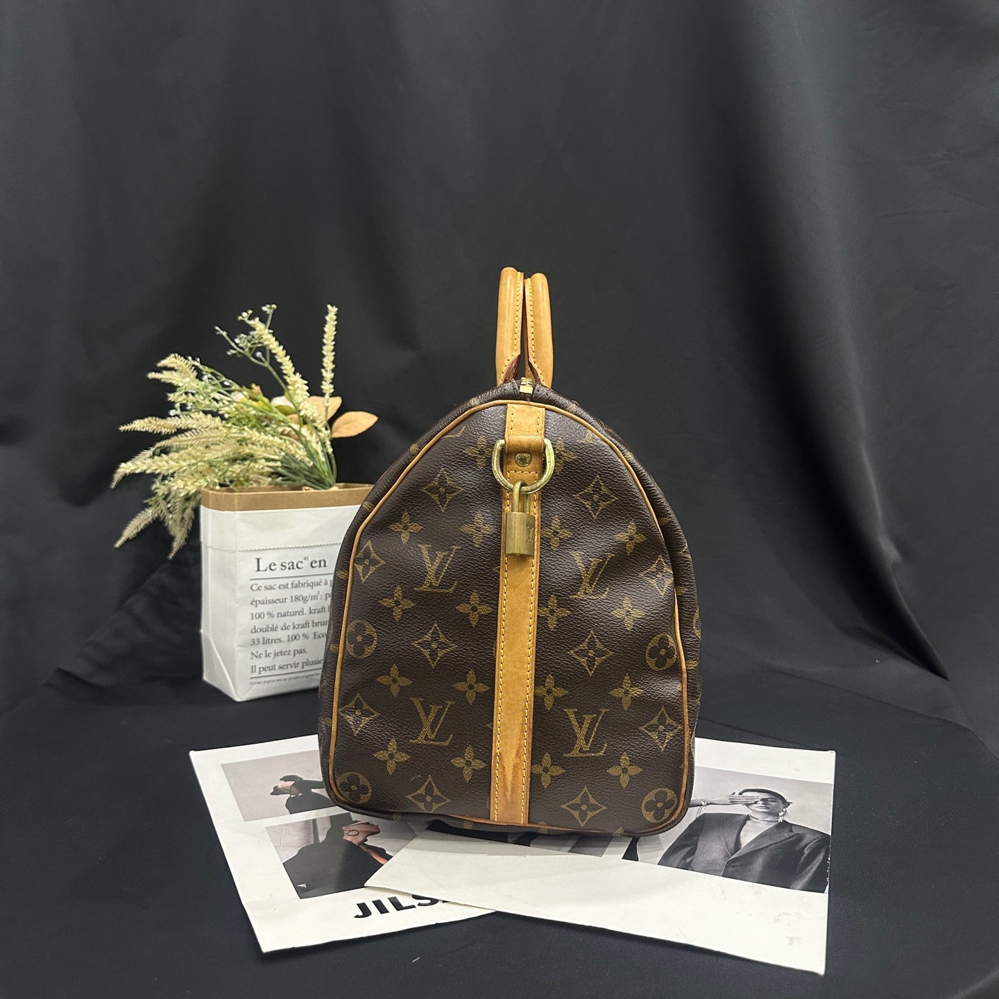Louis Vuitton - Speedy Bandoulière 35 - Monogram coated canvas with Vachetta leather trim - Brown - (Medium)