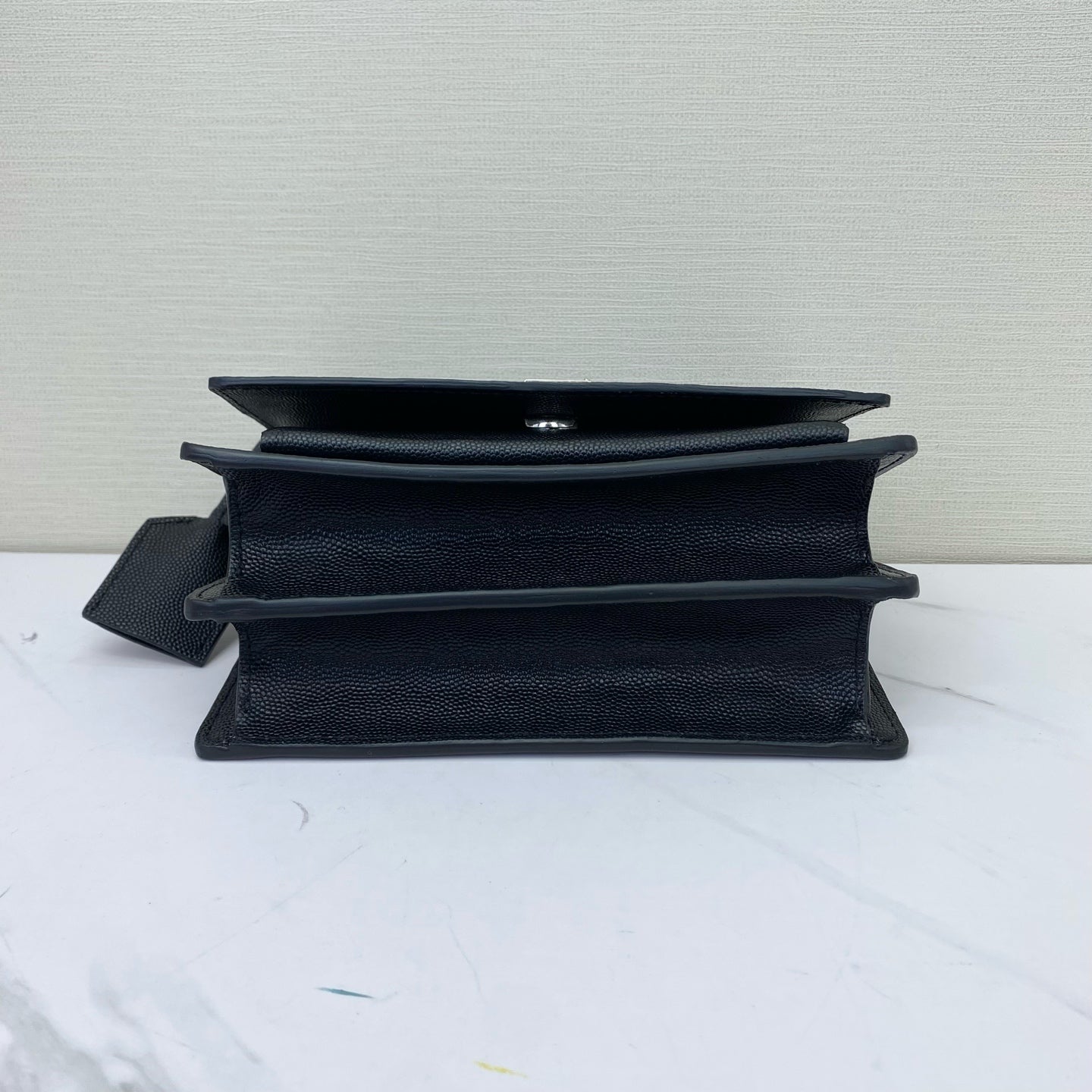 Saint Laurent - Sunset - Caviar leather - Black - (small)