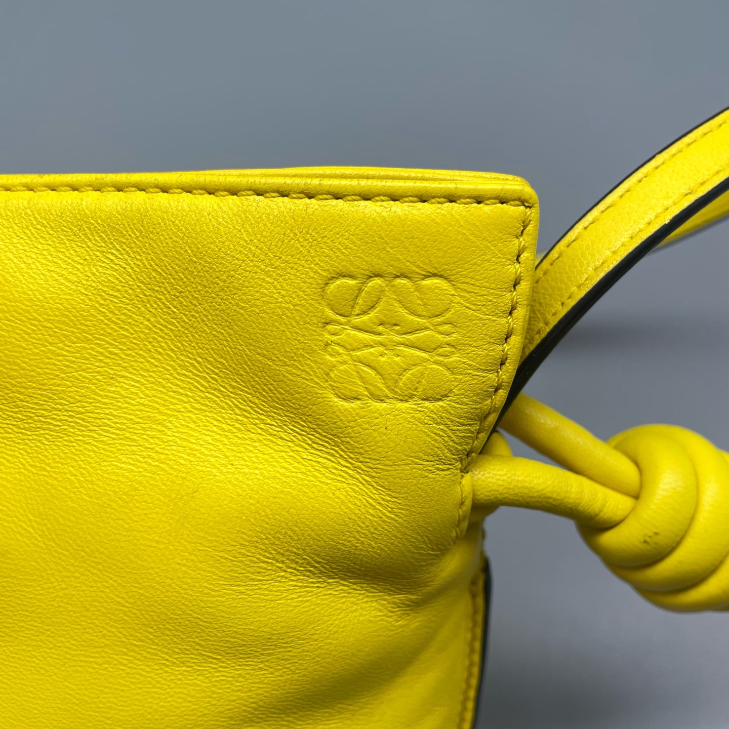 Loewe - Flamenco Knot Mini Bag - Leather - Yellow - (mini)