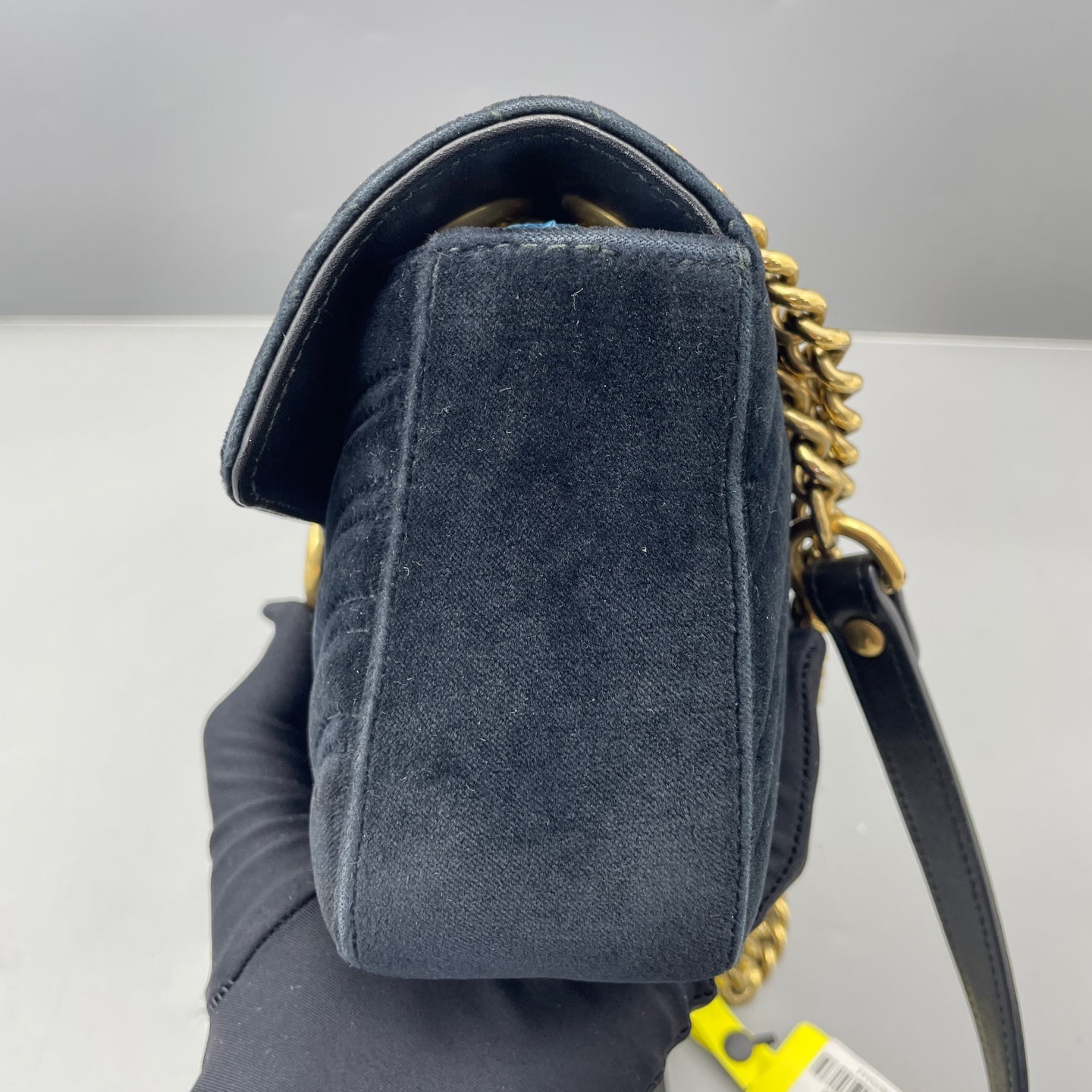 Gucci - GG Marmont Matelassé Mini Bag - Velvet - Black - (mini)