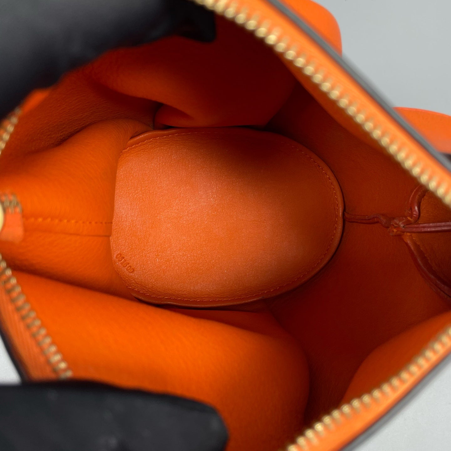 Loewe - Elephant Bag - Pebbled calfskin leather - Orange - (mini)