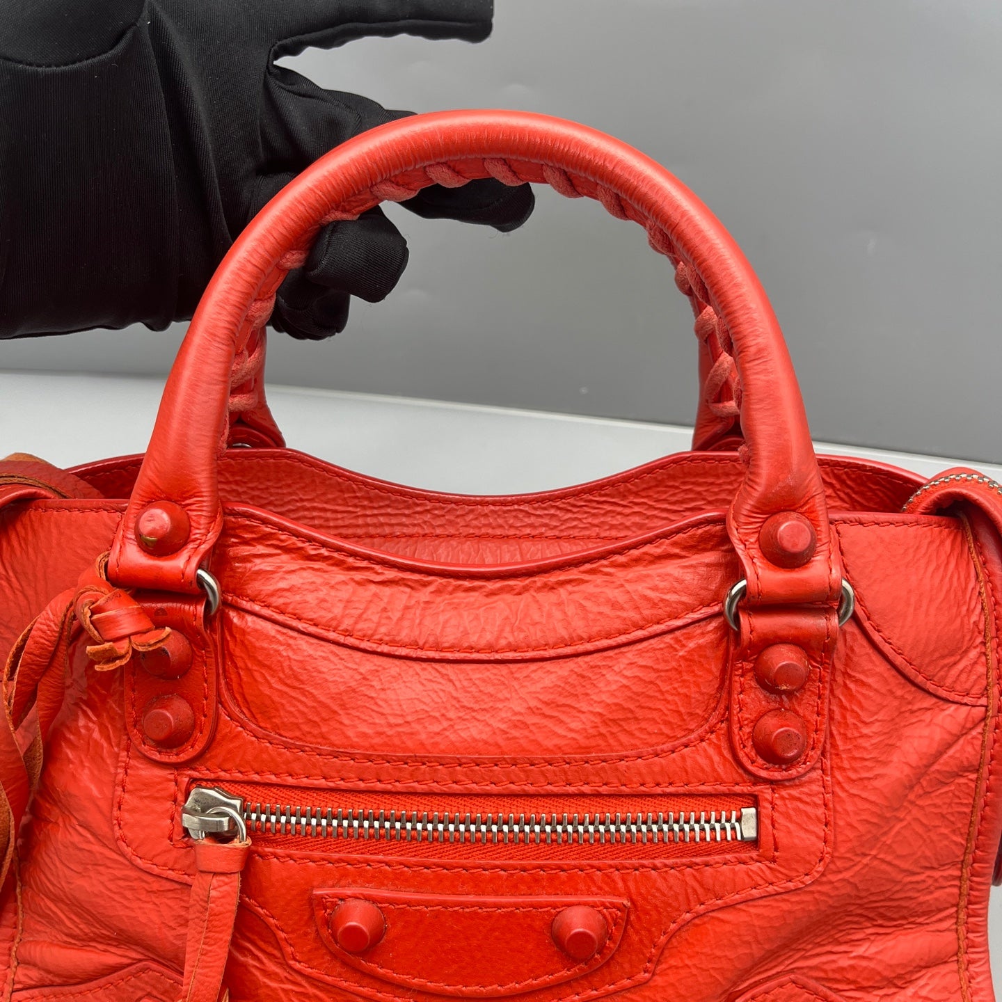 Balenciaga - City Mini - Lambskin leather - Orange - (mini)