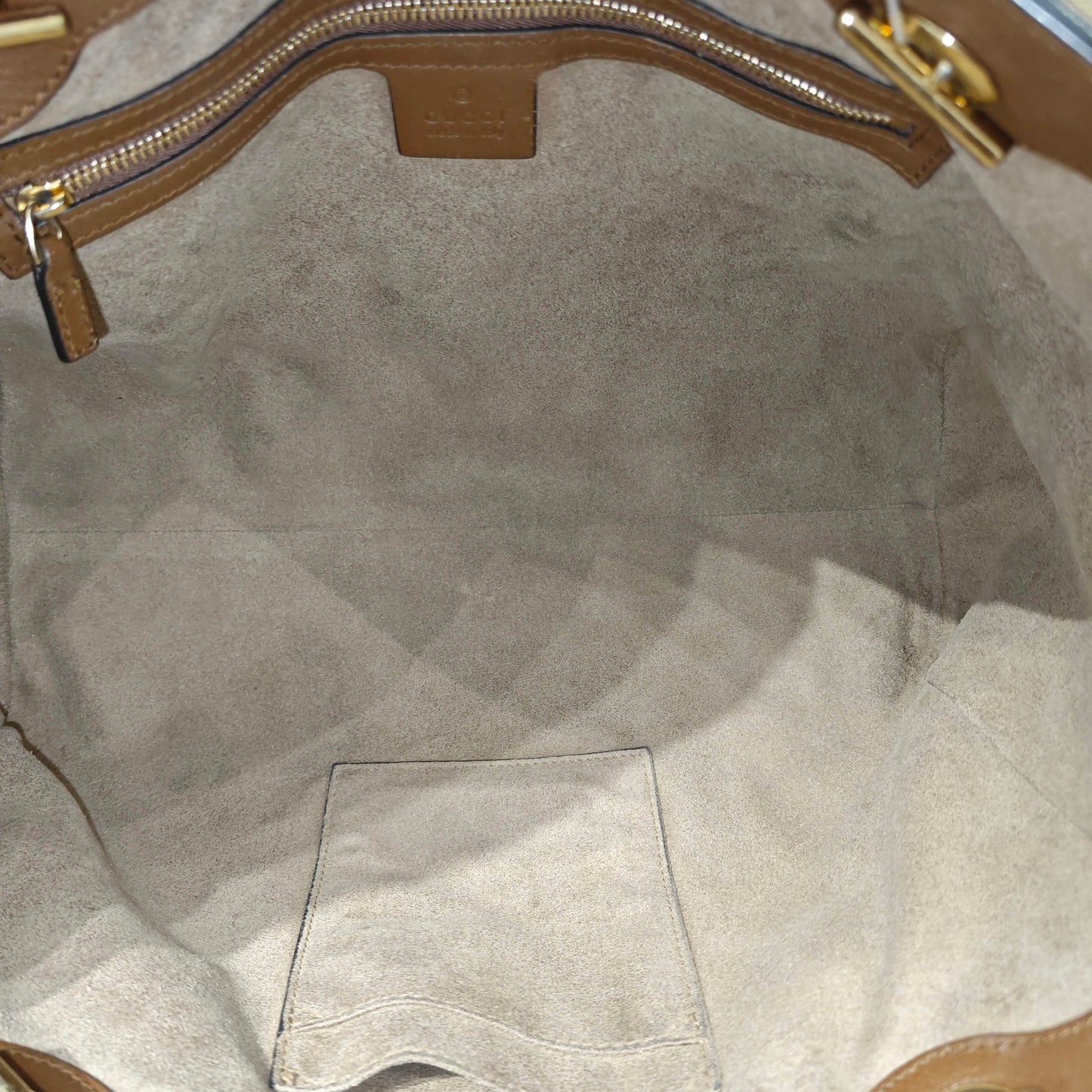 Gucci - Padlock Tote Bag - GG Supreme canvas with leather trim - Brown - (medium)