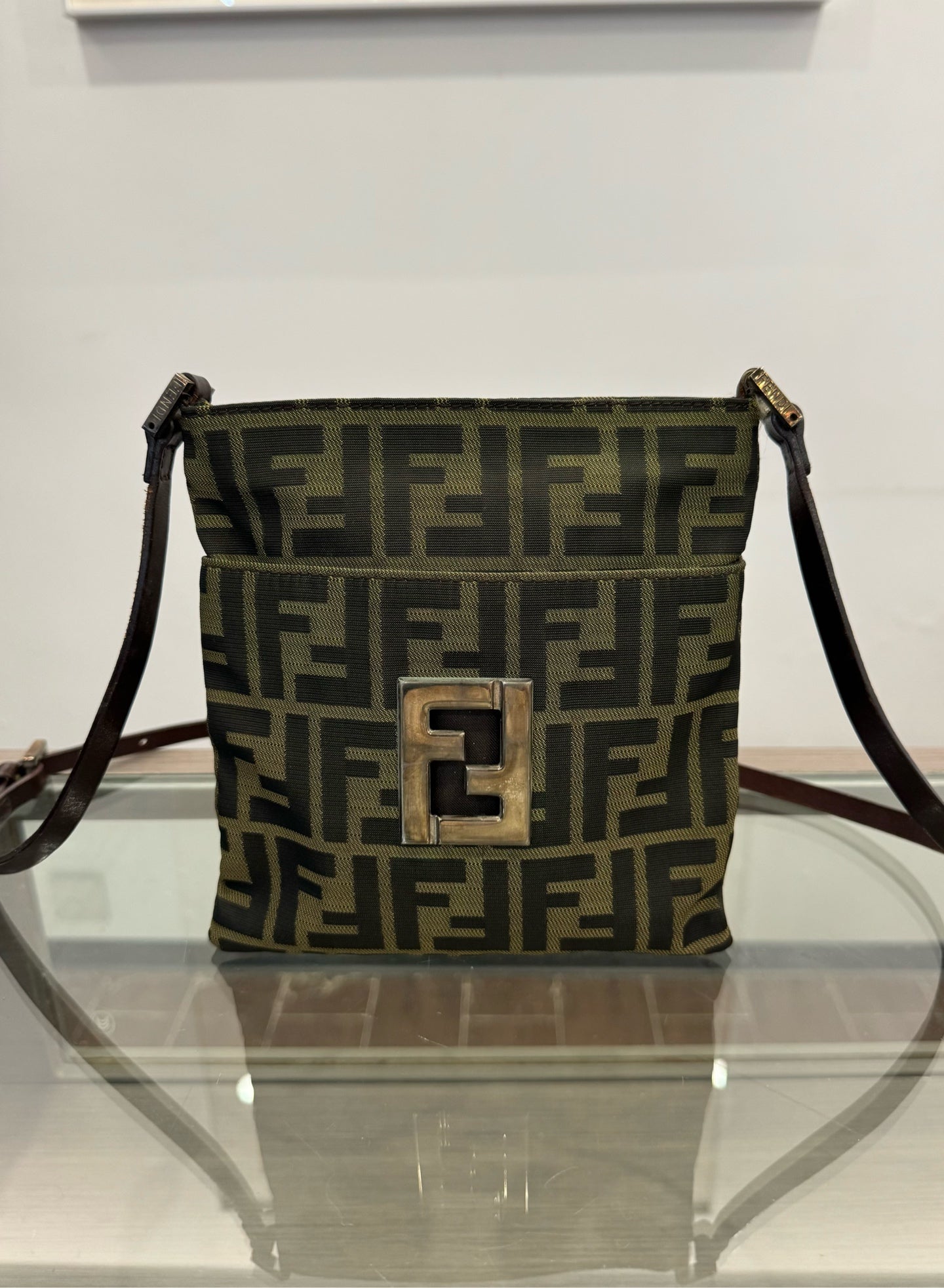 Fendi - Zucca Monogram Shoulder Bag - Canvas - Brown - (mini)