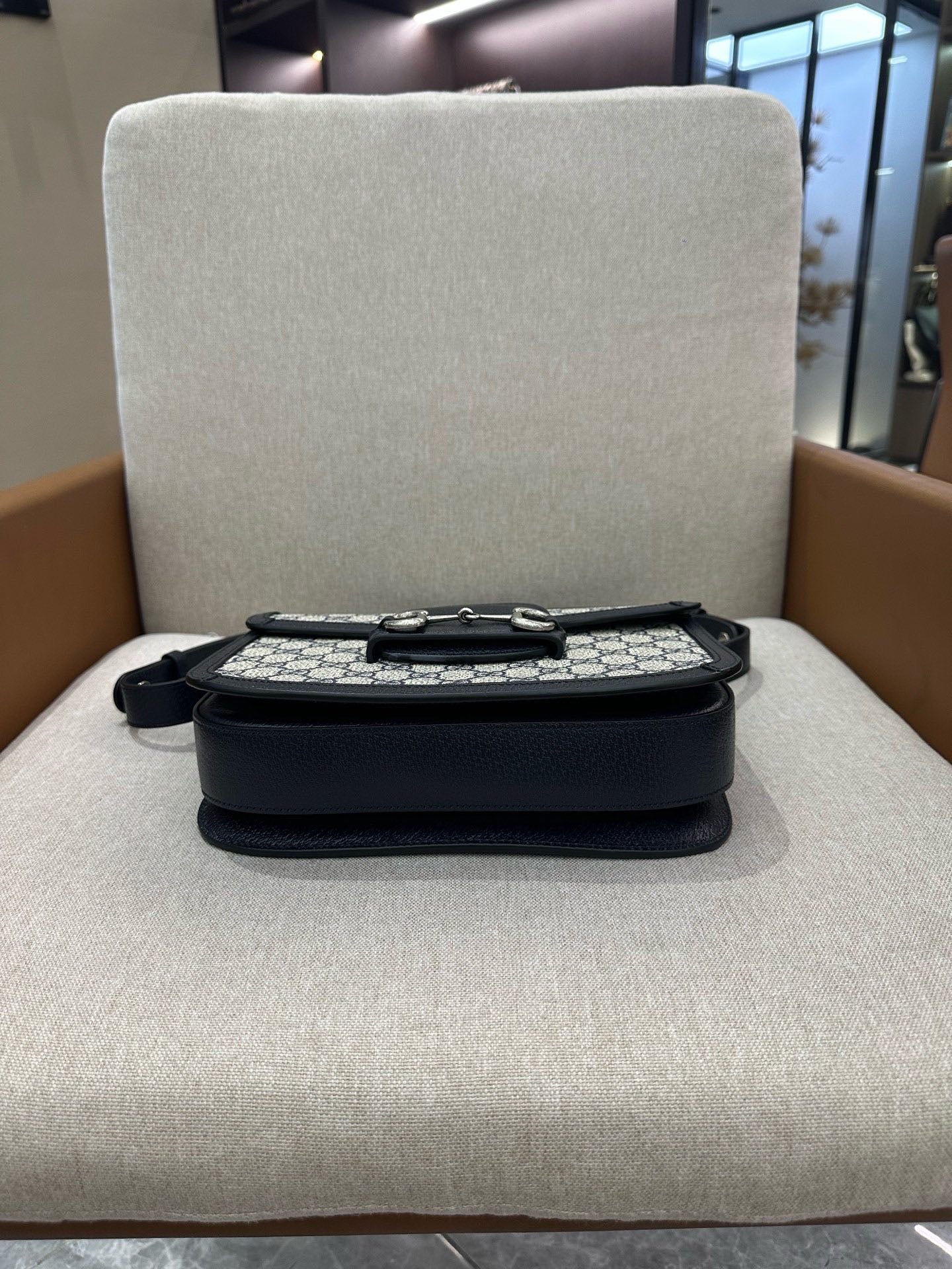 Gucci - Horsebit 1955 - GG Supreme Canvas with Leather Trim - Blue - (mini)