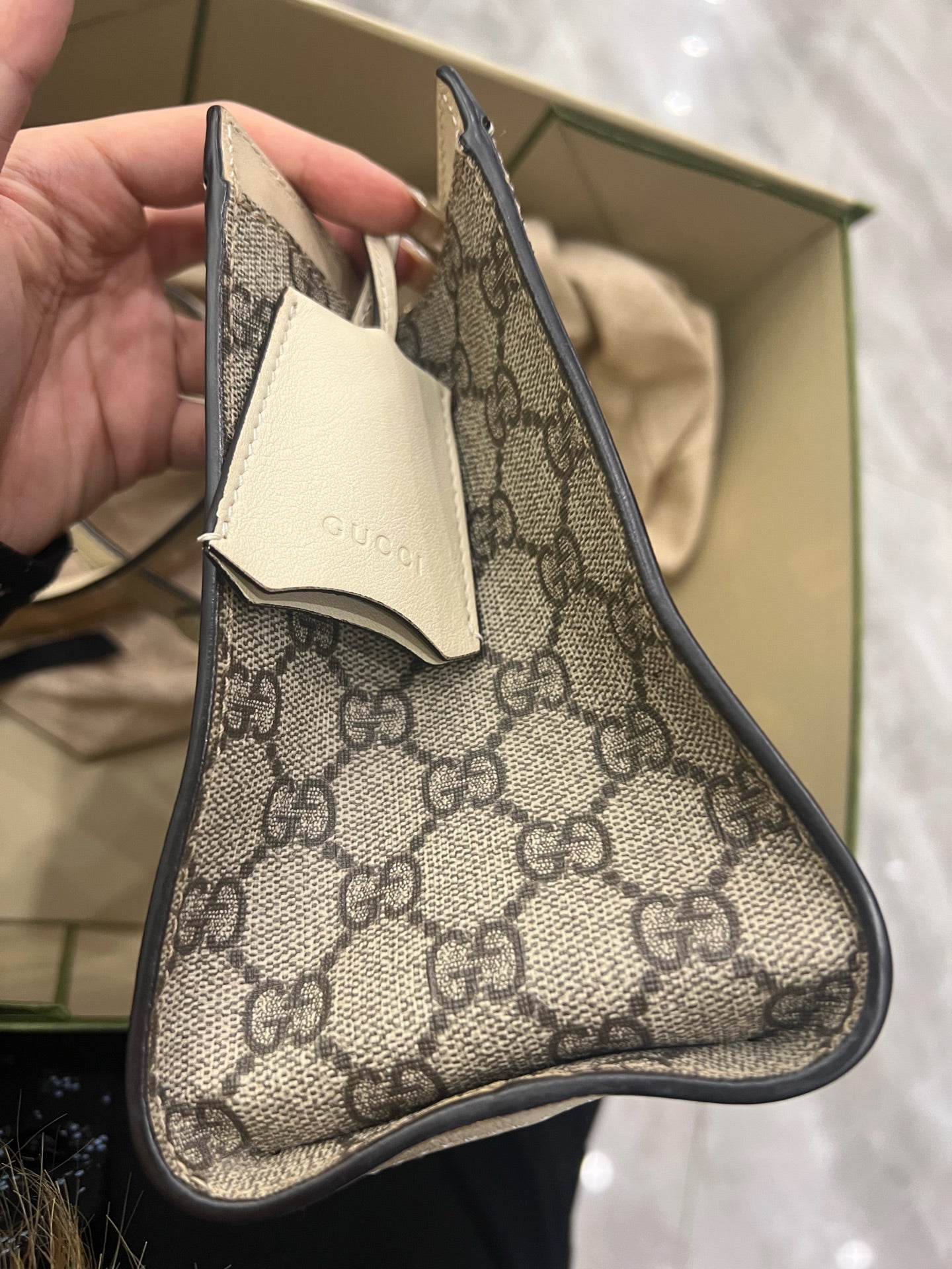 Gucci - Padlock - Coated canvas and Leather - Beige - (small)