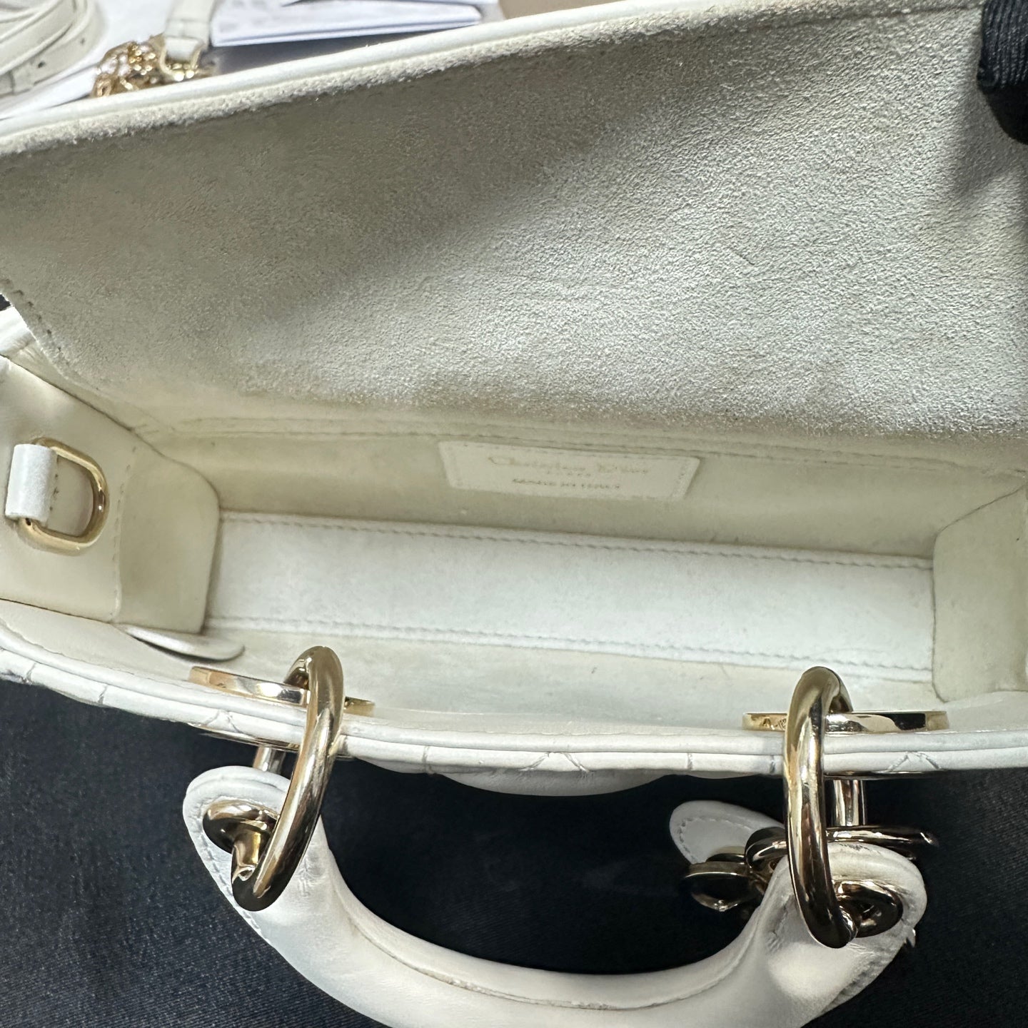 Dior - D-Joy Mini Bag - Leather - White - (mini)