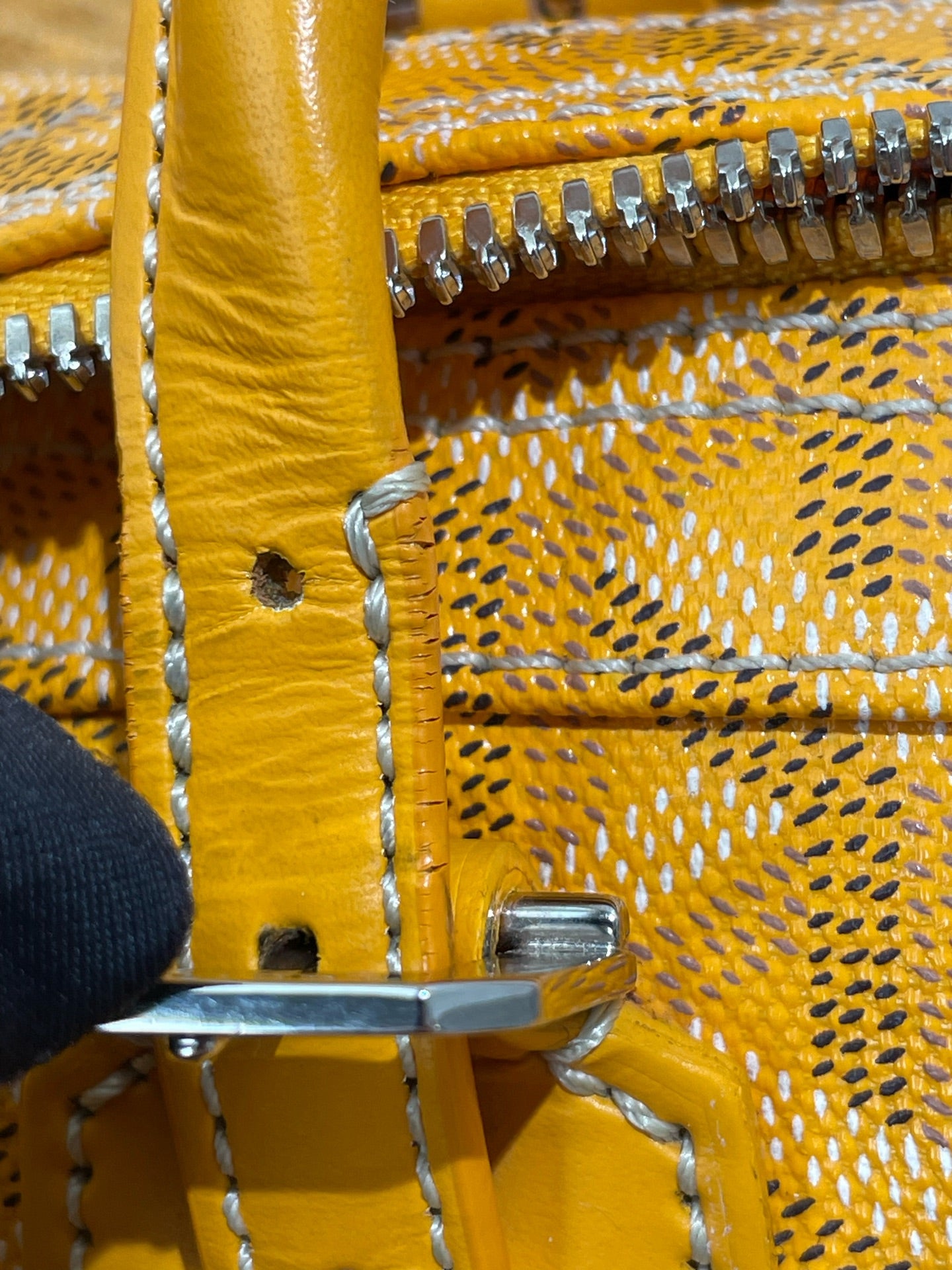 Goyard - Croisière 40 - Goyardine canvas with leather trim - Yellow - (Medium)
