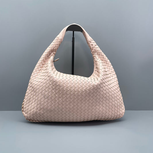 Bottega Veneta - Intrecciato Hobo Bag - Leather - Pink - (Large)
