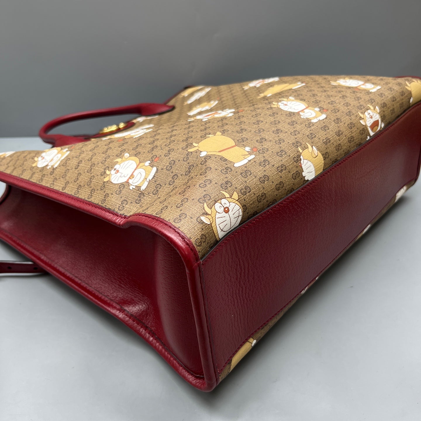 Gucci - Doraemon x Gucci GG Supreme Tote Bag - GG Supreme canvas with leather trim - Multicolour - (Large)