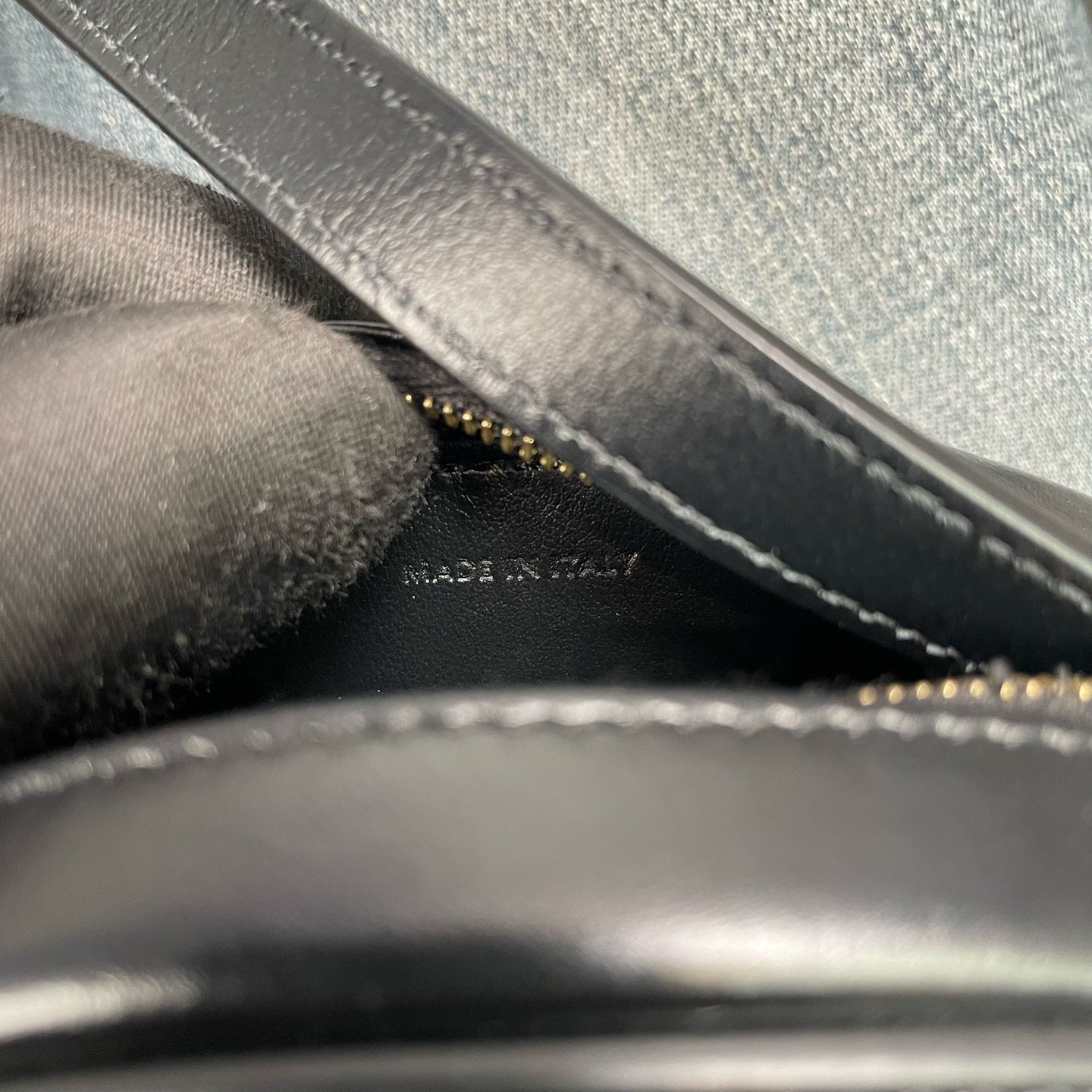 Celine - Triomphe Round Bag - Leather - Black - (mini)