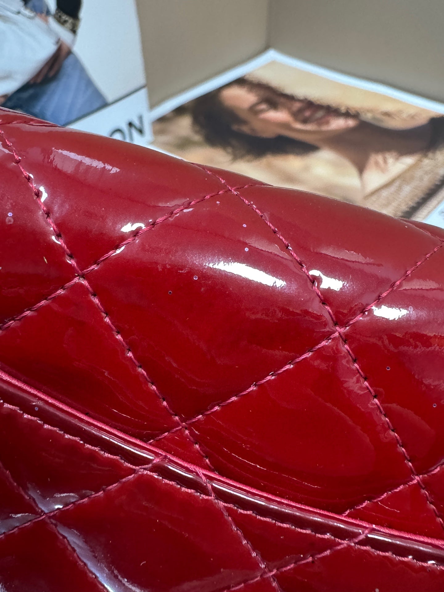 Chanel - Wallet on Chain (WOC) - Patent leather - Red - (mini)