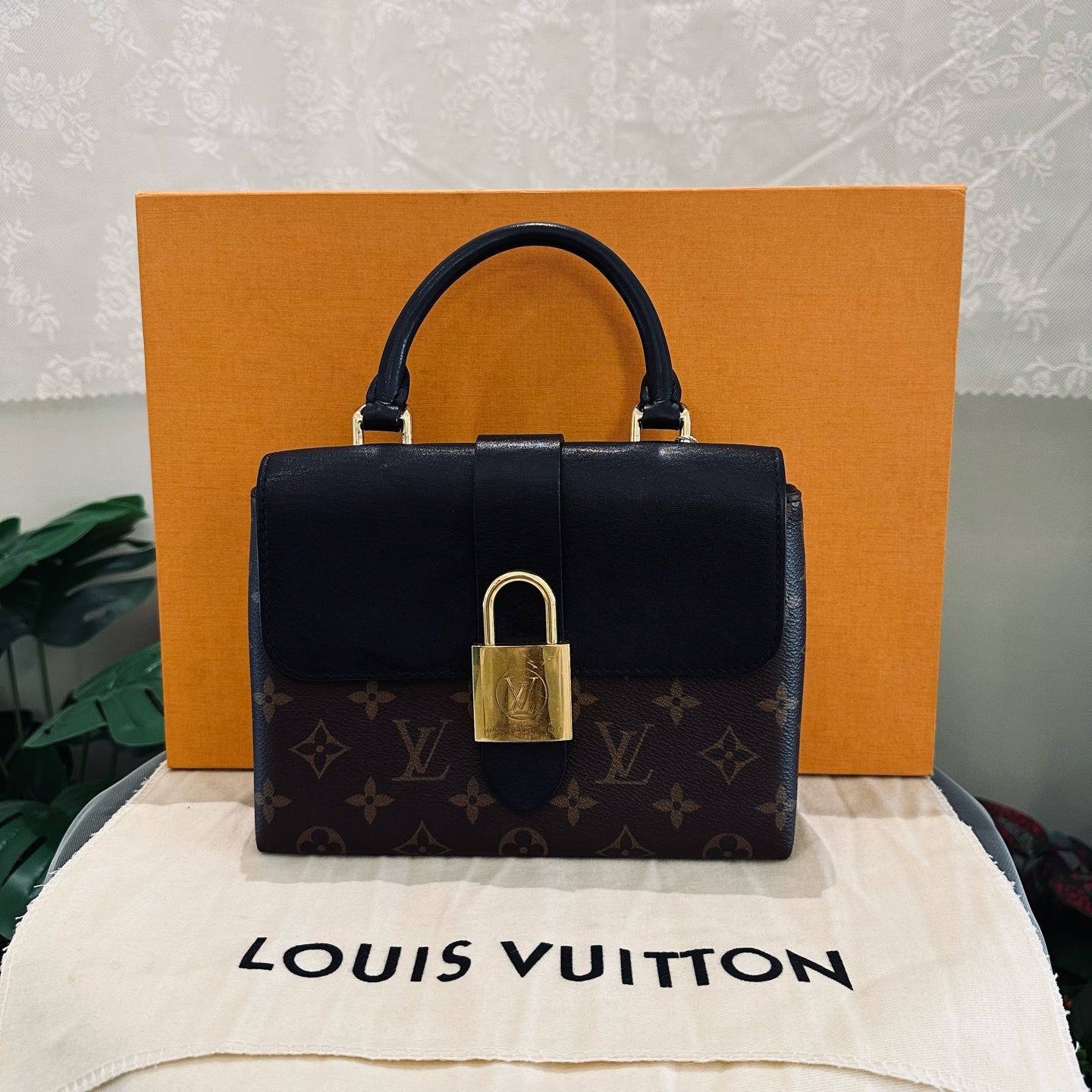 Louis Vuitton - Black Padlock BB - Monogram coated canvas and leather - Black and Brown - (mini)