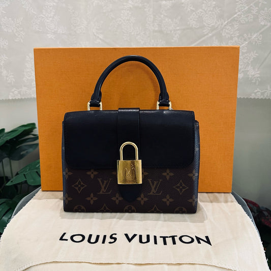 Louis Vuitton - Black Padlock BB - Monogram coated canvas and leather - Black and Brown - (mini)